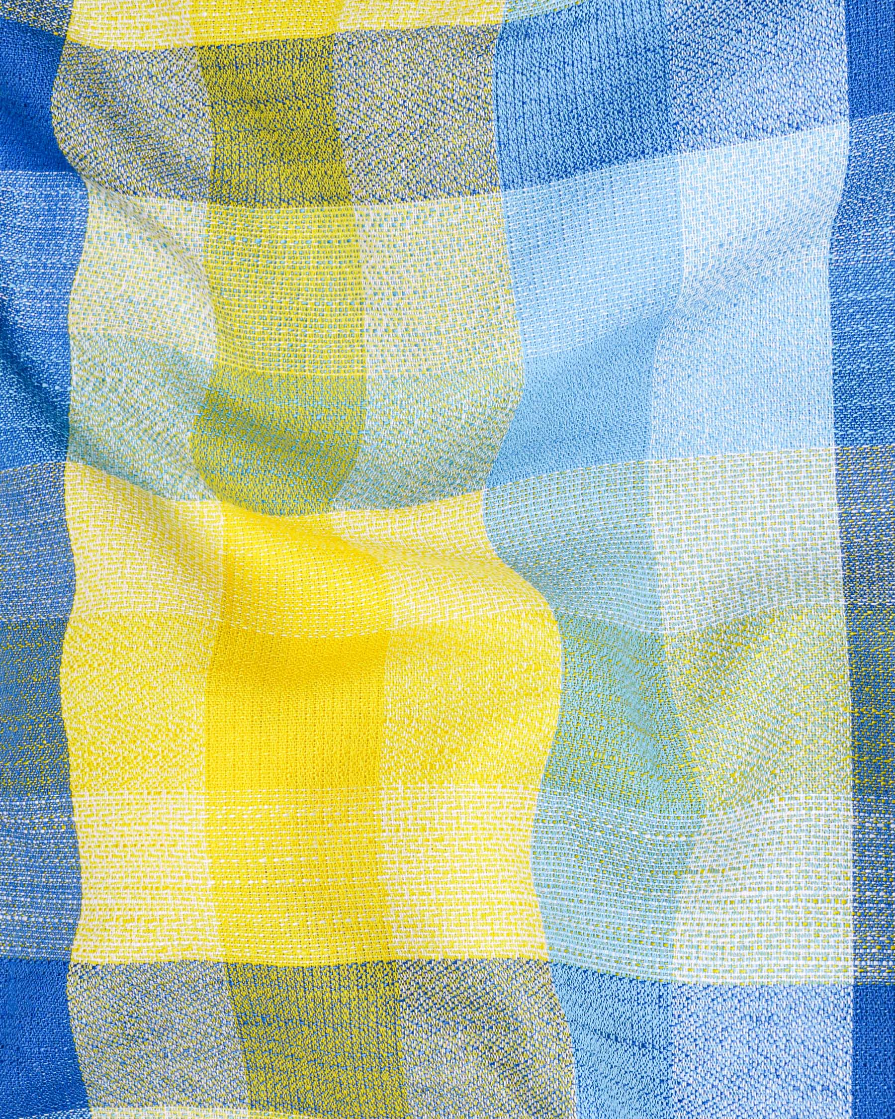 Candlelight Multicolour Checkered Dobby Premium Giza Cotton Shirt