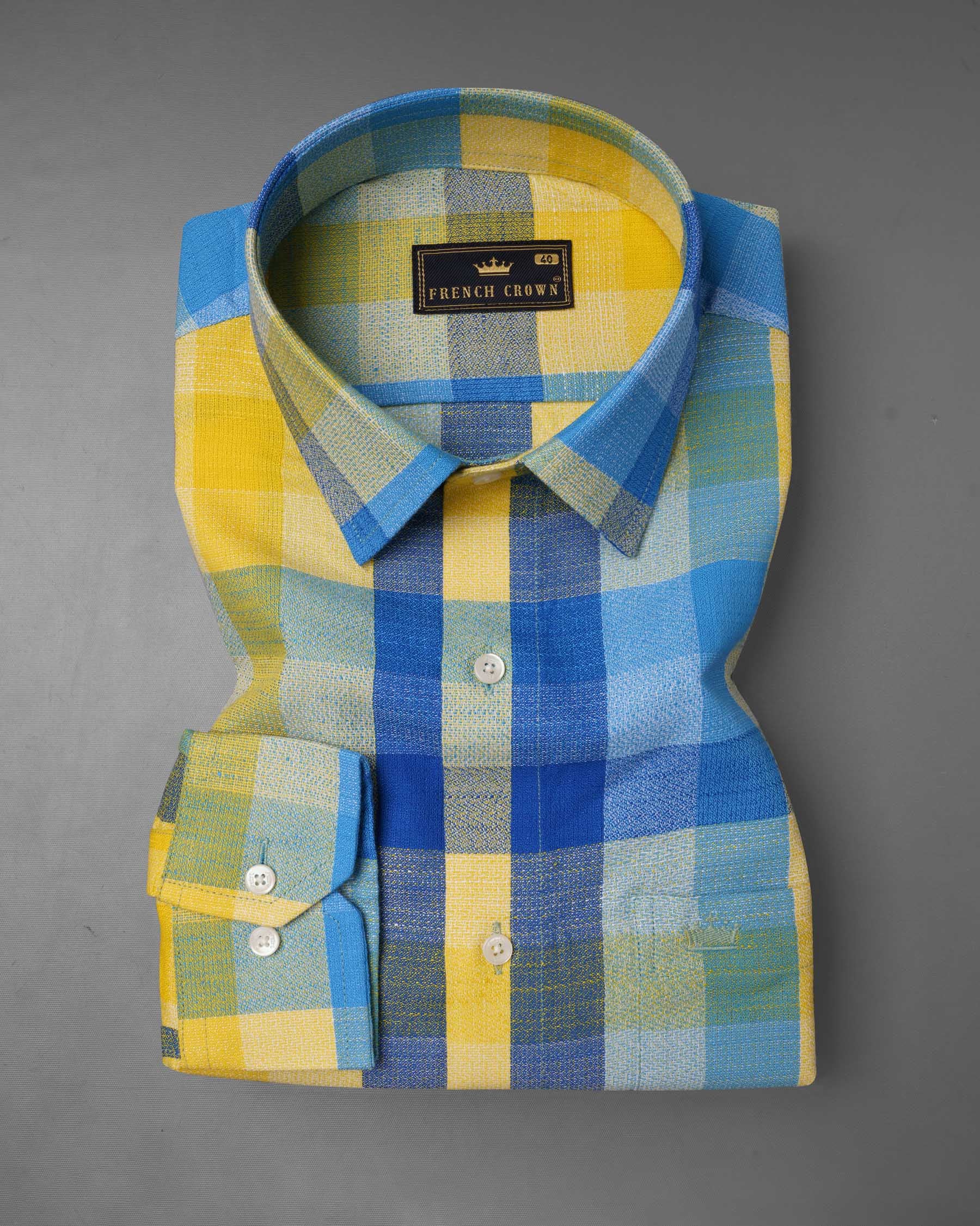 Candlelight Multicolour Checkered Dobby Premium Giza Cotton Shirt 6512-38, 6512-H-38, 6512-39, 6512-H-39, 6512-40, 6512-H-40, 6512-42, 6512-H-42, 6512-44, 6512-H-44, 6512-46, 6512-H-46, 6512-48, 6512-H-48, 6512-50, 6512-H-50, 6512-52, 6512-H-52