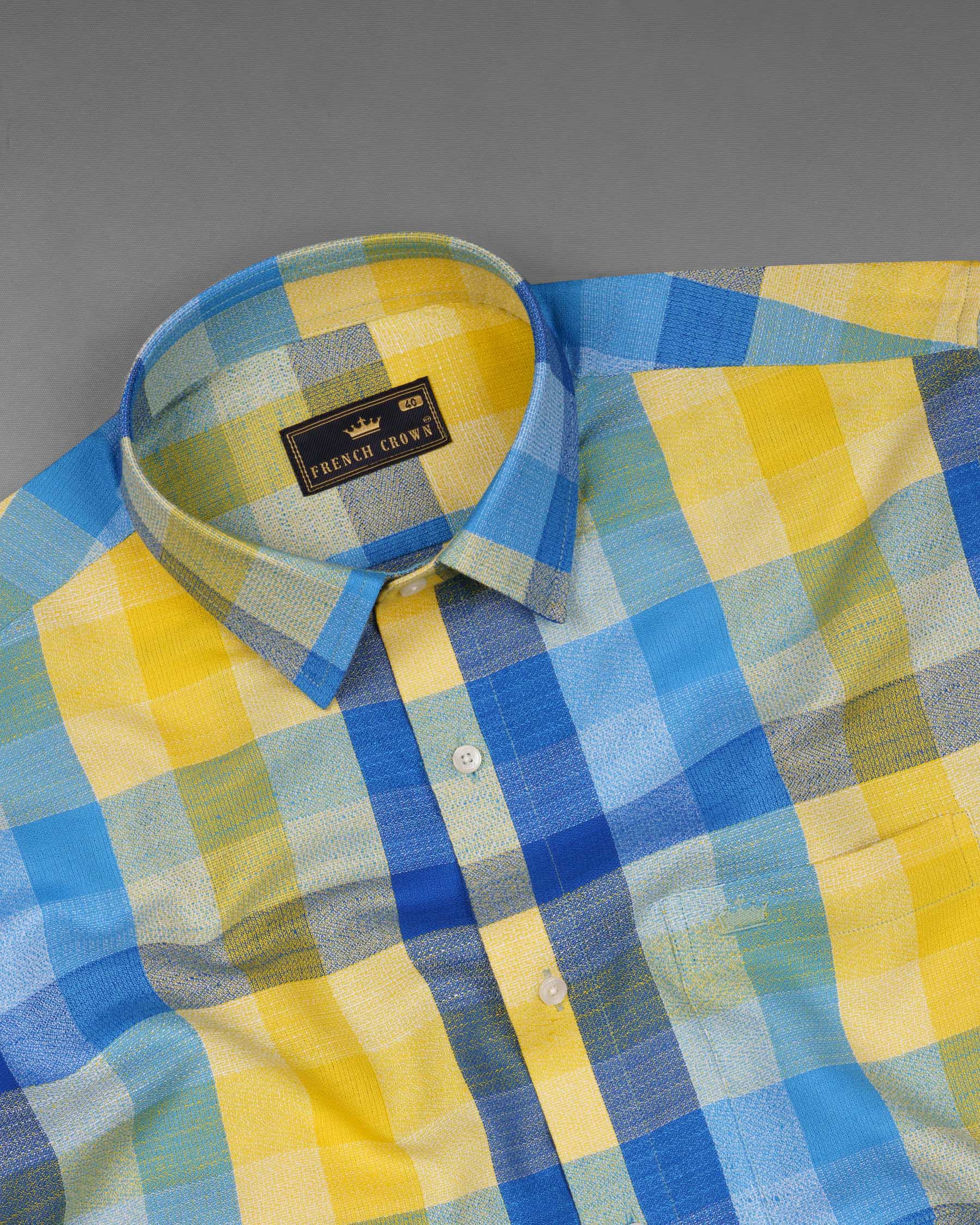 Candlelight Multicolour Checkered Dobby Premium Giza Cotton Shirt 6512-38, 6512-H-38, 6512-39, 6512-H-39, 6512-40, 6512-H-40, 6512-42, 6512-H-42, 6512-44, 6512-H-44, 6512-46, 6512-H-46, 6512-48, 6512-H-48, 6512-50, 6512-H-50, 6512-52, 6512-H-52