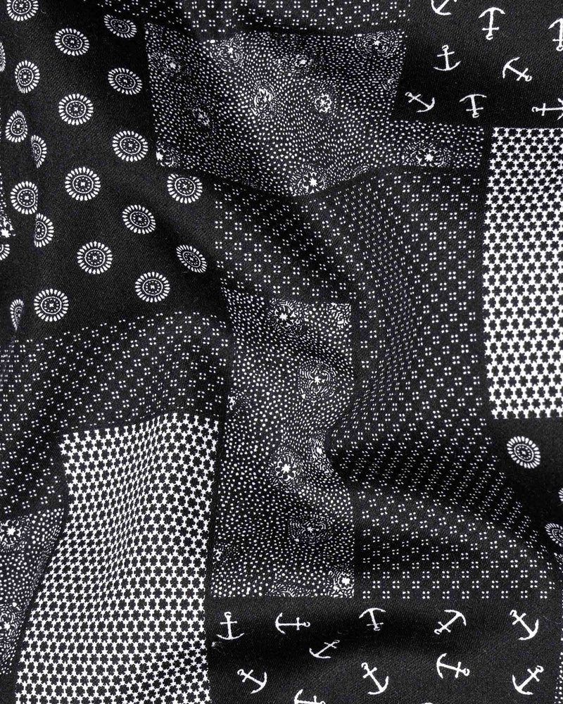 Jade Black and White Quirky Printed Super Soft Premium Cotton Shirt 6548-BLK-38,6548-BLK-H-38,6548-BLK-39,6548-BLK-H-39,6548-BLK-40,6548-BLK-H-40,6548-BLK-42,6548-BLK-H-42,6548-BLK-44,6548-BLK-H-44,6548-BLK-46,6548-BLK-H-46,6548-BLK-48,6548-BLK-H-48,6548-BLK-50,6548-BLK-H-50,6548-BLK-52,6548-BLK-H-52