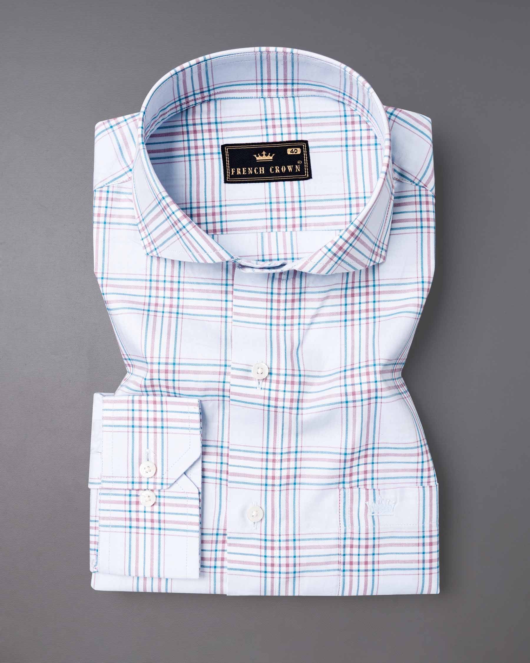 Selago and Bahama Blue Plaid Twill Textured Premium Cotton Shirt 6575-CA-38,6575-CA-38,6575-CA-39,6575-CA-39,6575-CA-40,6575-CA-40,6575-CA-42,6575-CA-42,6575-CA-44,6575-CA-44,6575-CA-46,6575-CA-46,6575-CA-48,6575-CA-48,6575-CA-50,6575-CA-50,6575-CA-52,6575-CA-52