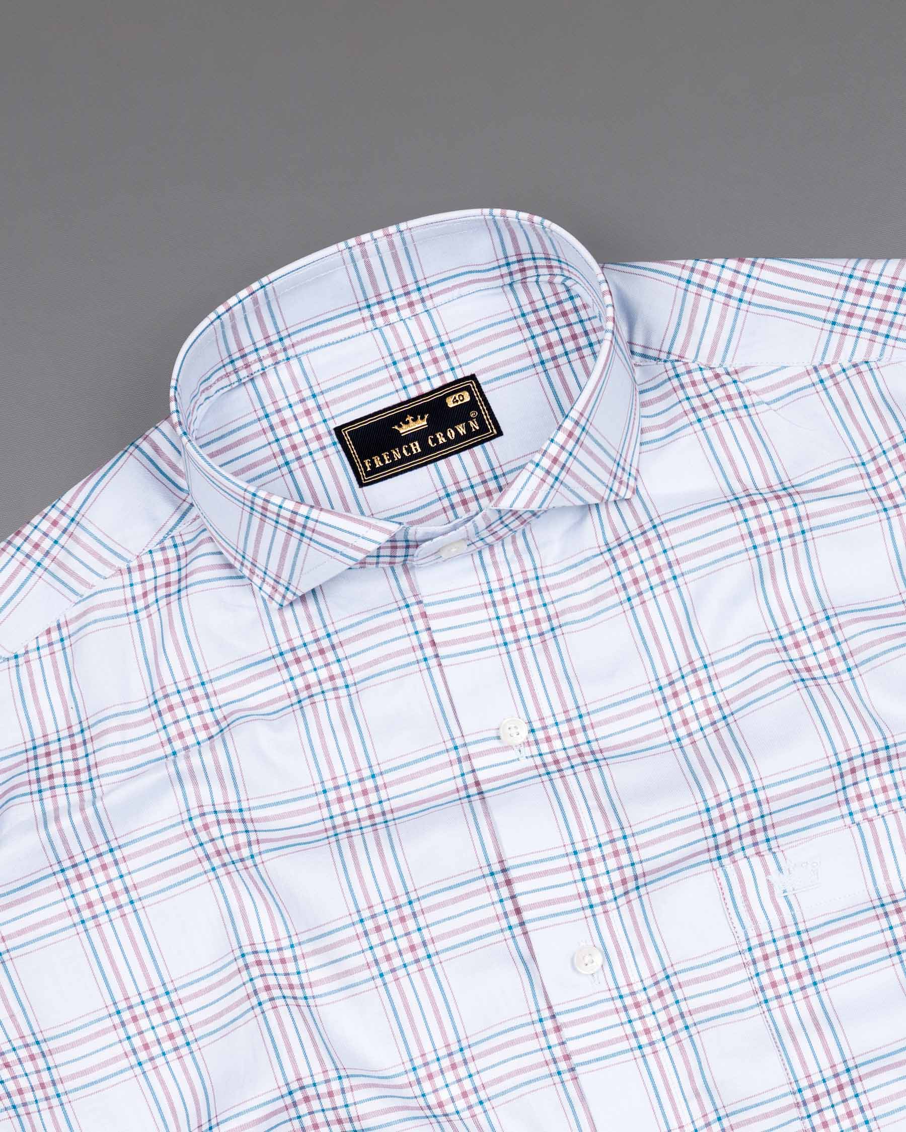 Selago and Bahama Blue Plaid Twill Textured Premium Cotton Shirt 6575-CA-38,6575-CA-38,6575-CA-39,6575-CA-39,6575-CA-40,6575-CA-40,6575-CA-42,6575-CA-42,6575-CA-44,6575-CA-44,6575-CA-46,6575-CA-46,6575-CA-48,6575-CA-48,6575-CA-50,6575-CA-50,6575-CA-52,6575-CA-52