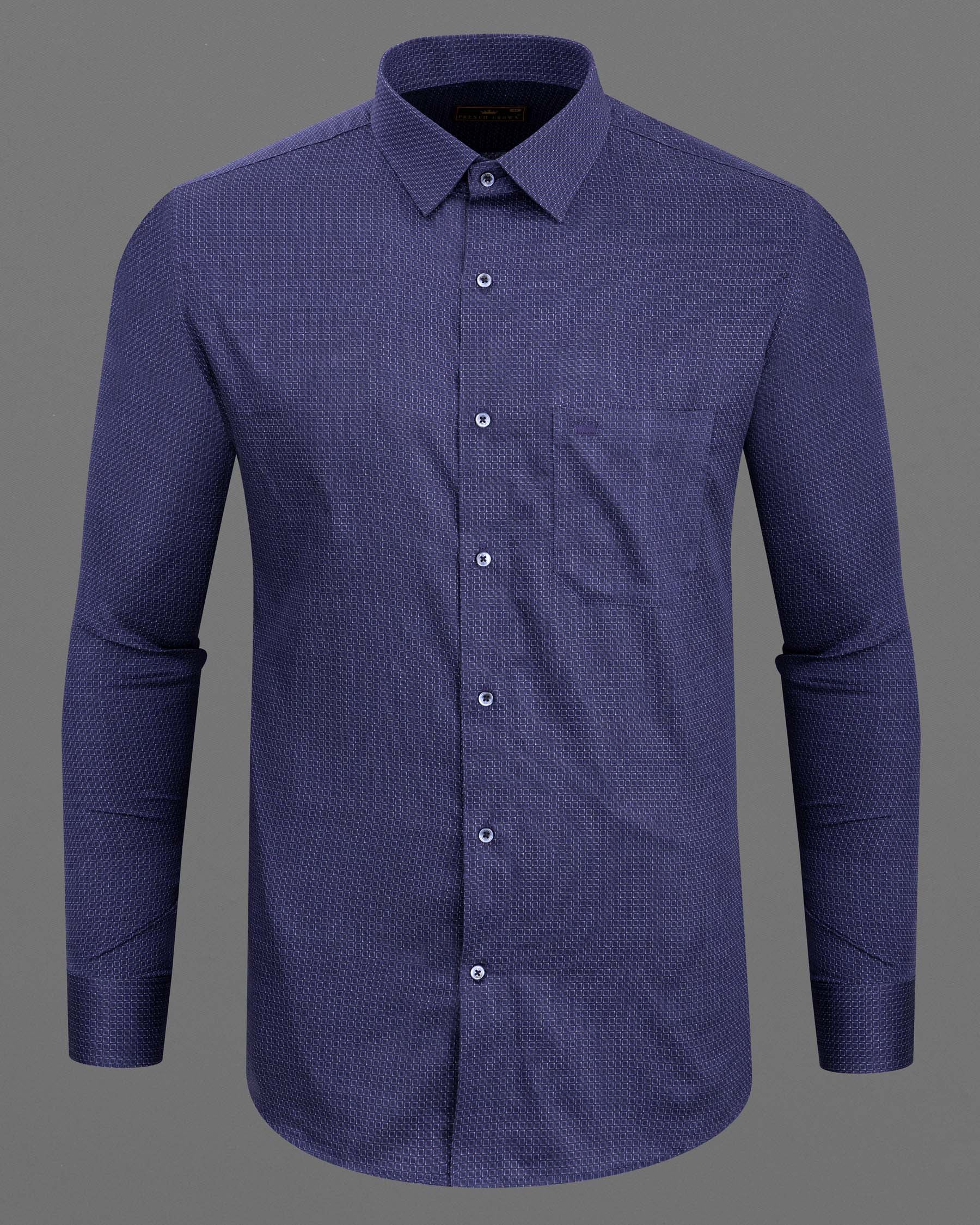 Blackcurrant with Chambray Blue Geometrical Print Super Soft premium Cotton Shirt 6583-BLE-38,6583-BLE-38,6583-BLE-39,6583-BLE-39,6583-BLE-40,6583-BLE-40,6583-BLE-42,6583-BLE-42,6583-BLE-44,6583-BLE-44,6583-BLE-46,6583-BLE-46,6583-BLE-48,6583-BLE-48,6583-BLE-50,6583-BLE-50,6583-BLE-52,6583-BLE-52