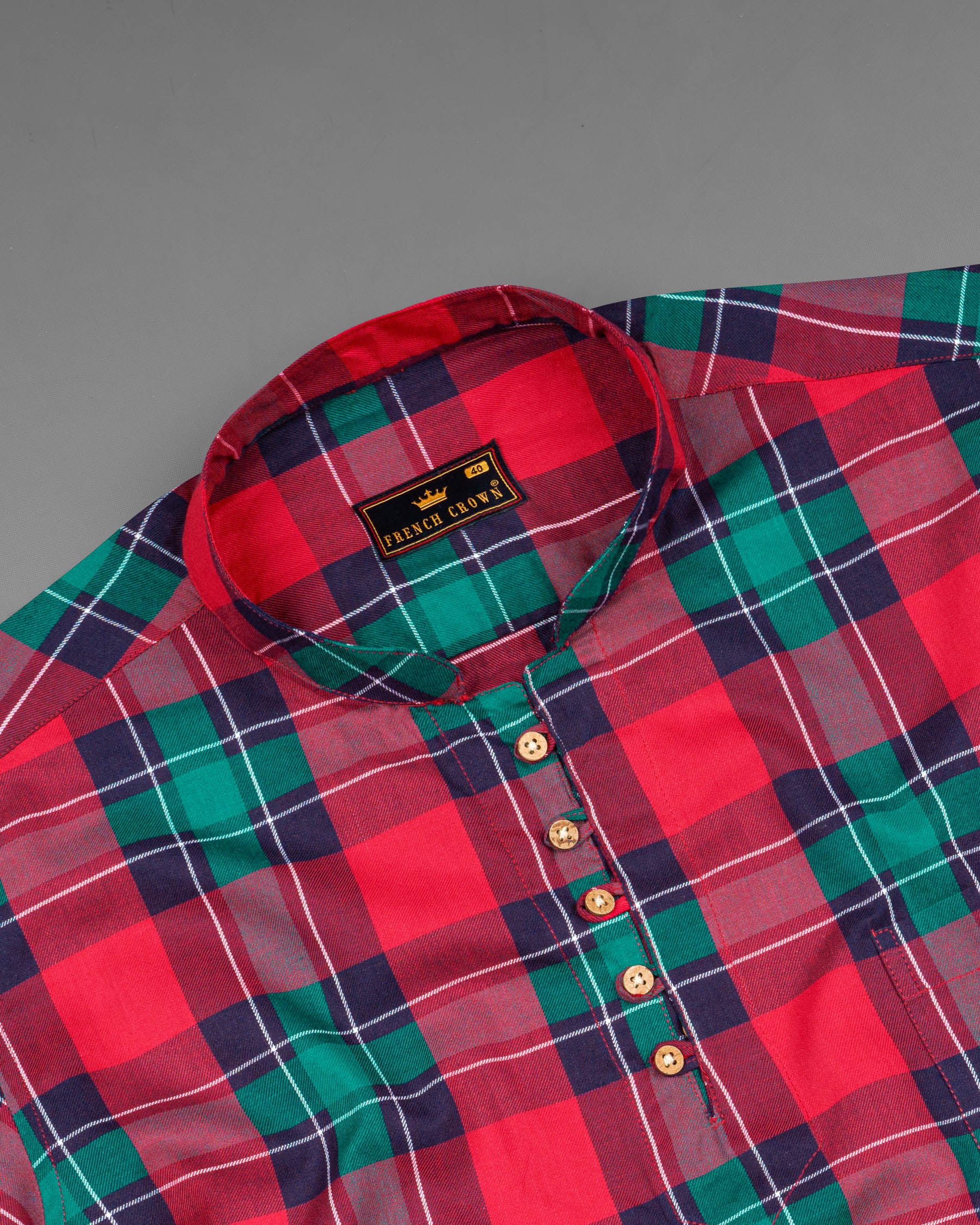 Dark Cyan Green with Rich Maroon Twill Checkered Premium Cotton Kurta Shirt 6730-KS-38,6730-KS-38,6730-KS-39,6730-KS-39,6730-KS-40,6730-KS-40,6730-KS-42,6730-KS-42,6730-KS-44,6730-KS-44,6730-KS-46,6730-KS-46,6730-KS-48,6730-KS-48,6730-KS-50,6730-KS-50,6730-KS-52,6730-KS-52