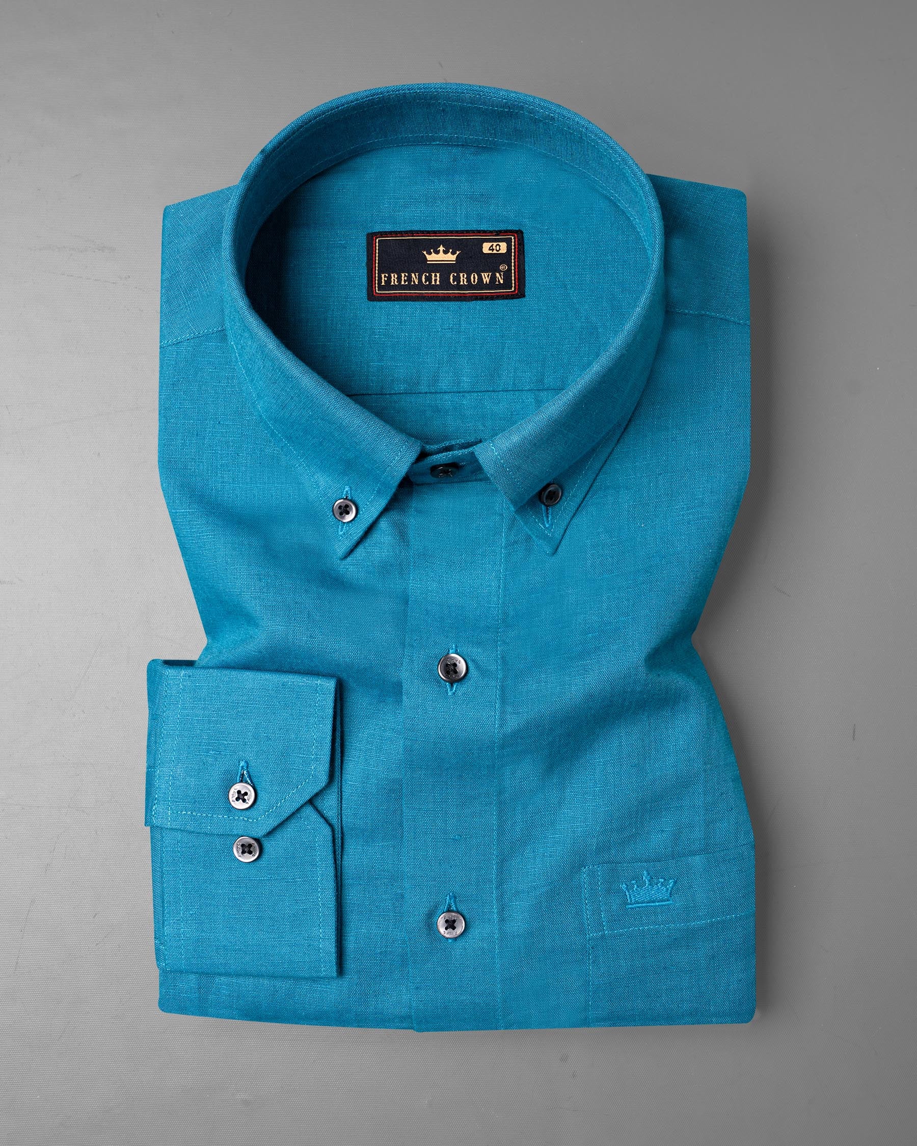 Cerulean Blue Luxurious Linen Shirt 6783-BD-BLK-38, 6783-BD-BLK-H-38, 6783-BD-BLK-39, 6783-BD-BLK-H-39, 6783-BD-BLK-40, 6783-BD-BLK-H-40, 6783-BD-BLK-42, 6783-BD-BLK-H-42, 6783-BD-BLK-44, 6783-BD-BLK-H-44, 6783-BD-BLK-46, 6783-BD-BLK-H-46, 6783-BD-BLK-48, 6783-BD-BLK-H-48, 6783-BD-BLK-50, 6783-BD-BLK-H-50, 6783-BD-BLK-52, 6783-BD-BLK-H-52