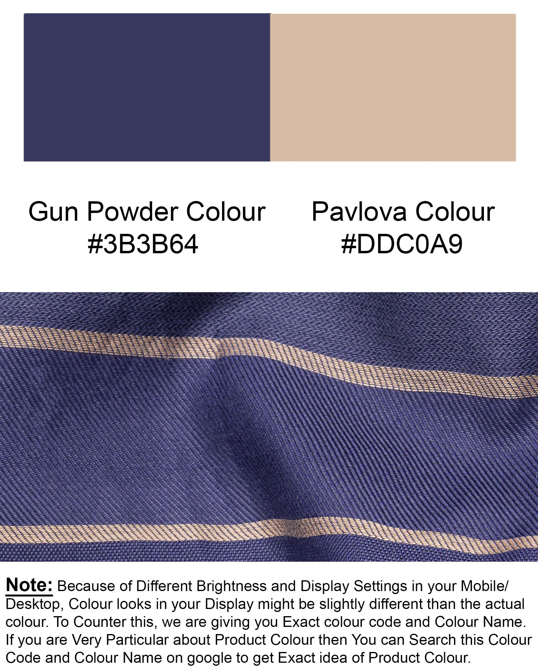 Gun Powder Blue and Pavlova Striped Twill Premium Cotton Shirt 6854-CA-38,6854-CA-38,6854-CA-39,6854-CA-39,6854-CA-40,6854-CA-40,6854-CA-42,6854-CA-42,6854-CA-44,6854-CA-44,6854-CA-46,6854-CA-46,6854-CA-48,6854-CA-48,6854-CA-50,6854-CA-50,6854-CA-52,6854-CA-52