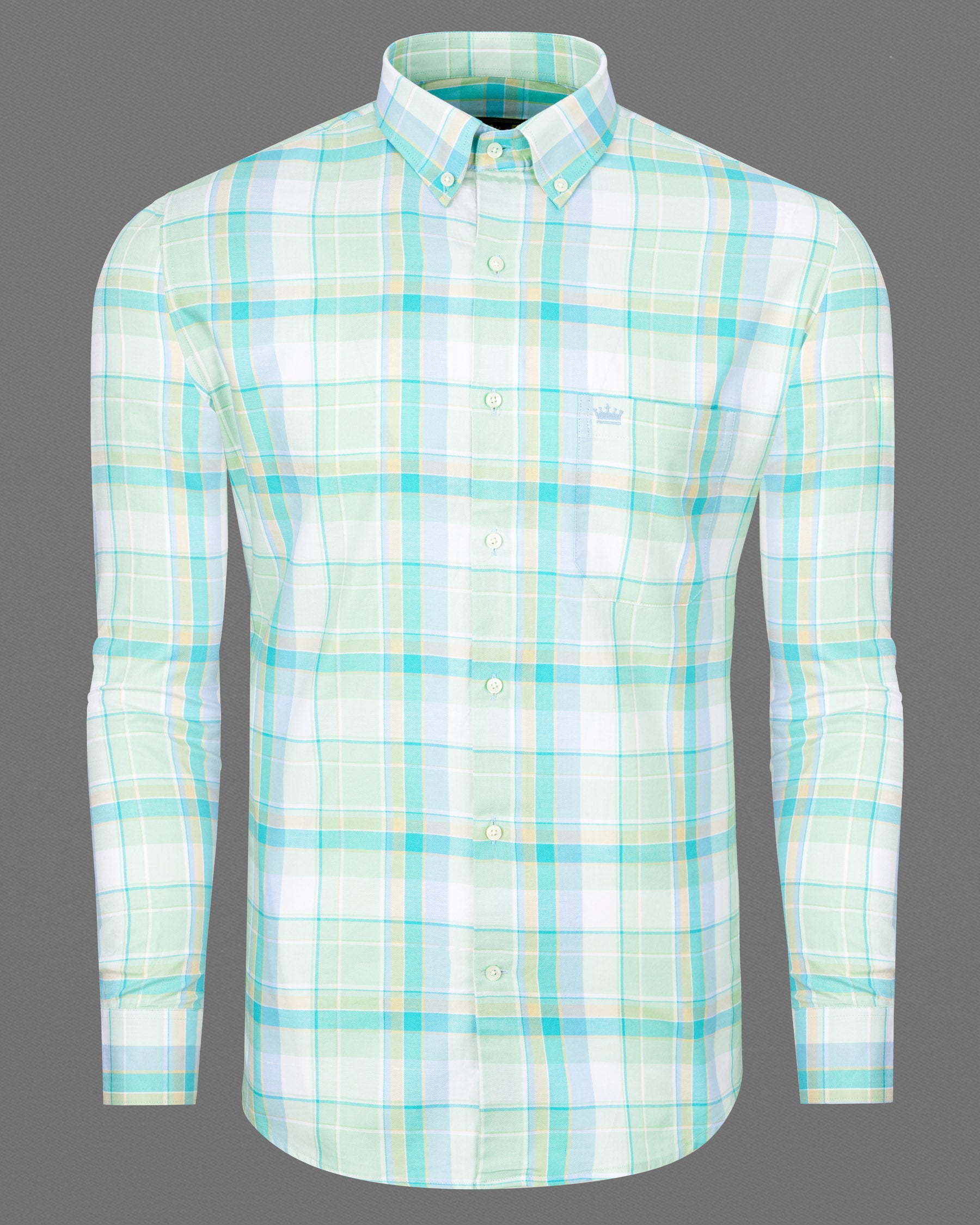 Scrunchie with Edgewater Gray Plaid Twill Premium Cotton Shirt 6856-BD-38,6856-BD-38,6856-BD-39,6856-BD-39,6856-BD-40,6856-BD-40,6856-BD-42,6856-BD-42,6856-BD-44,6856-BD-44,6856-BD-46,6856-BD-46,6856-BD-48,6856-BD-48,6856-BD-50,6856-BD-50,6856-BD-52,6856-BD-52