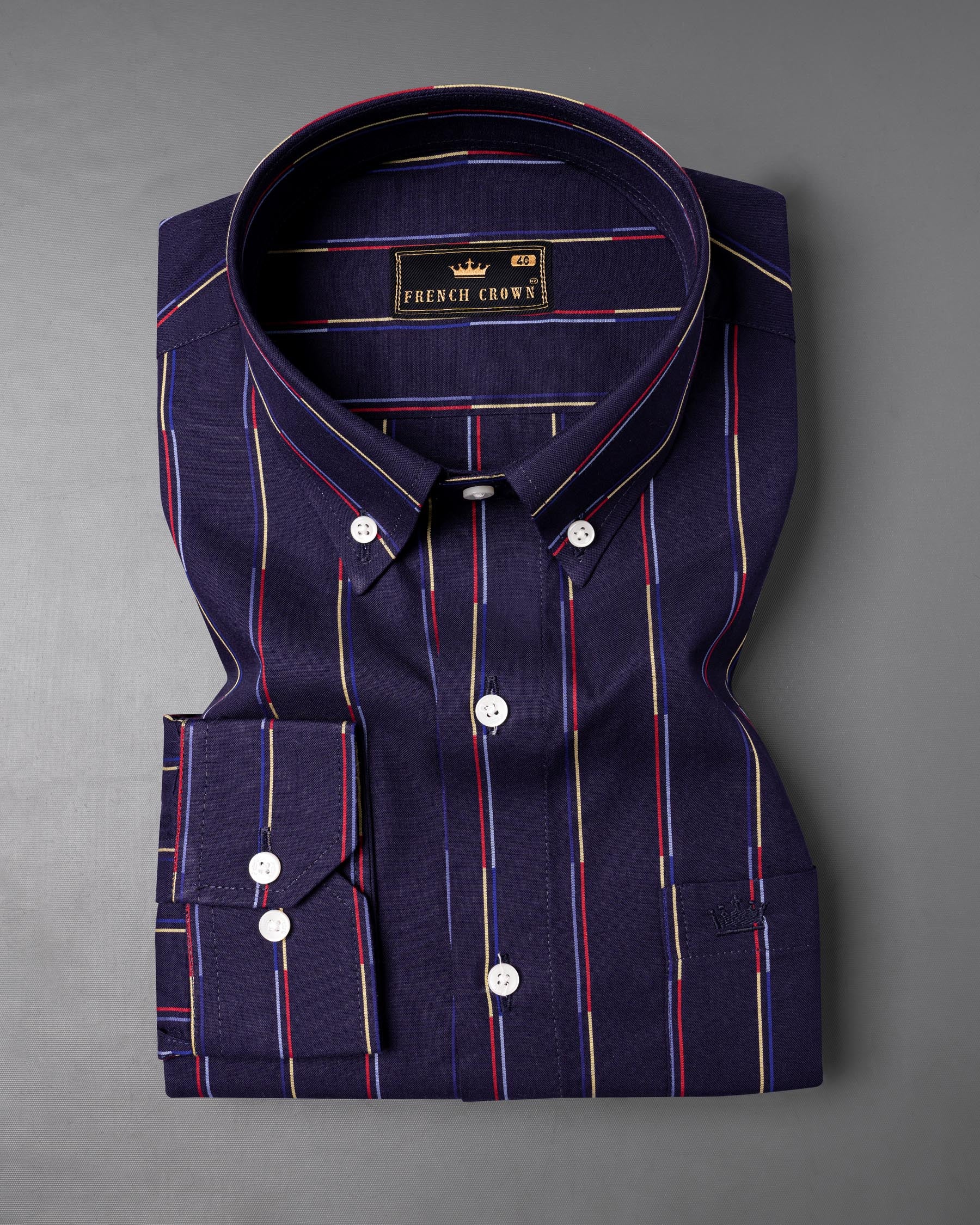 Comet Blue Multicolour Striped Royal Oxford Shirt 6878-BD-38,6878-BD-38,6878-BD-39,6878-BD-39,6878-BD-40,6878-BD-40,6878-BD-42,6878-BD-42,6878-BD-44,6878-BD-44,6878-BD-46,6878-BD-46,6878-BD-48,6878-BD-48,6878-BD-50,6878-BD-50,6878-BD-52,6878-BD-52