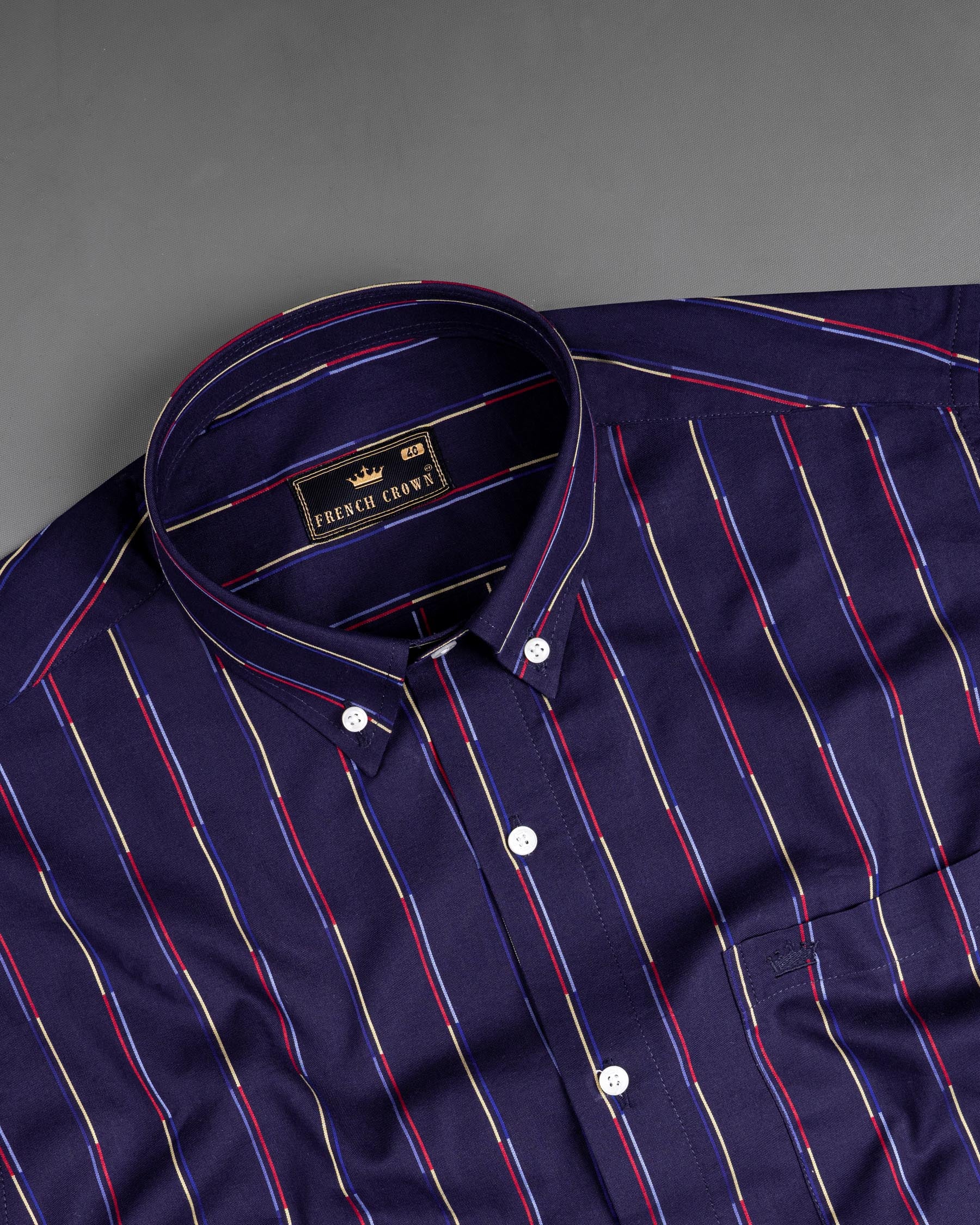 Comet Blue Multicolour Striped Royal Oxford Shirt 6878-BD-38,6878-BD-38,6878-BD-39,6878-BD-39,6878-BD-40,6878-BD-40,6878-BD-42,6878-BD-42,6878-BD-44,6878-BD-44,6878-BD-46,6878-BD-46,6878-BD-48,6878-BD-48,6878-BD-50,6878-BD-50,6878-BD-52,6878-BD-52