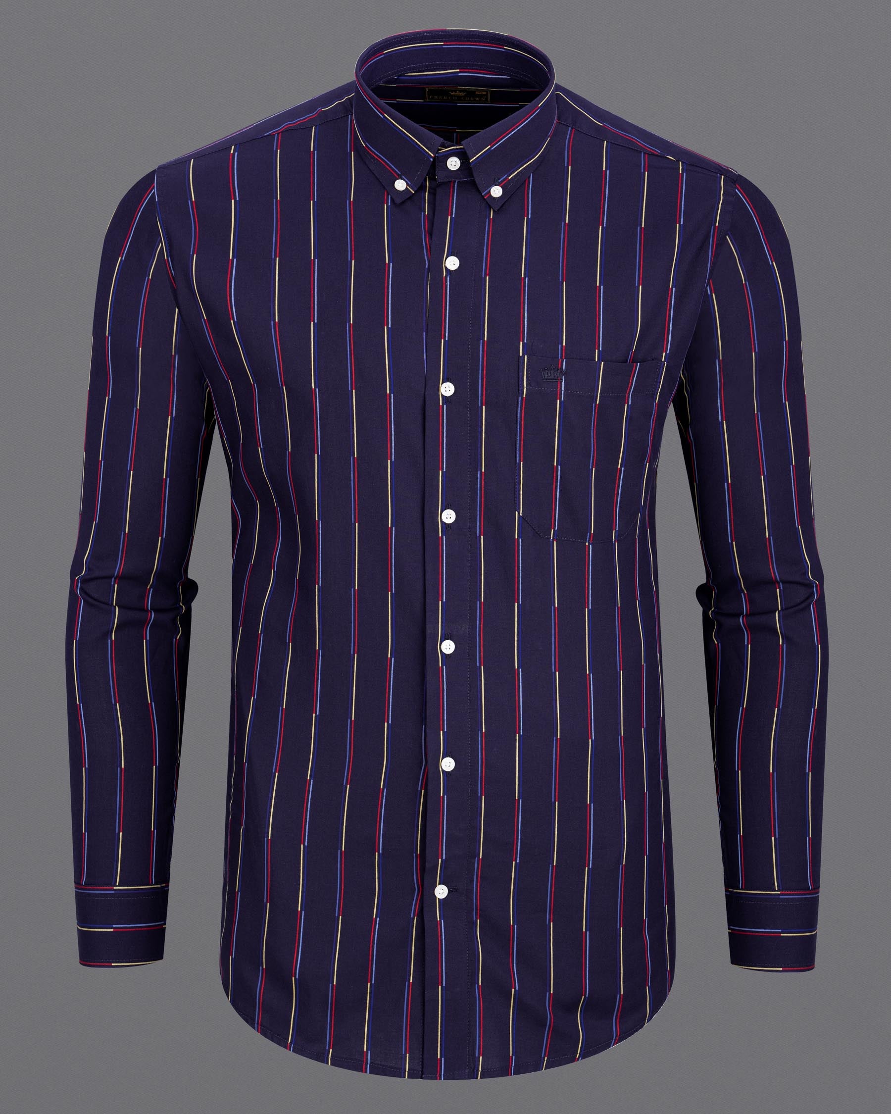 Comet Blue Multicolour Striped Royal Oxford Shirt 6878-BD-38,6878-BD-38,6878-BD-39,6878-BD-39,6878-BD-40,6878-BD-40,6878-BD-42,6878-BD-42,6878-BD-44,6878-BD-44,6878-BD-46,6878-BD-46,6878-BD-48,6878-BD-48,6878-BD-50,6878-BD-50,6878-BD-52,6878-BD-52