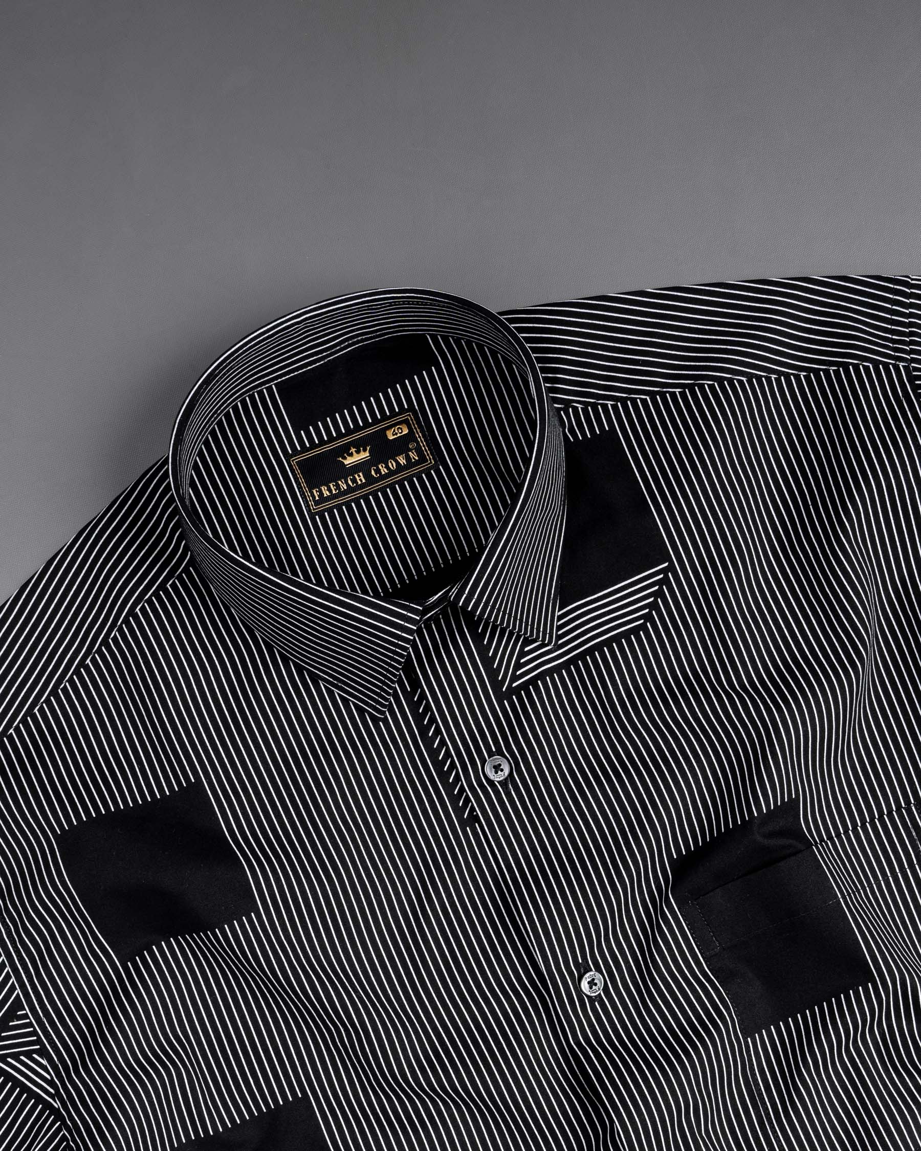 Jade Black 3D Box Printed and Pin Striped Premium Cotton Shirt 6880-BLK-38,6880-BLK-38,6880-BLK-39,6880-BLK-39,6880-BLK-40,6880-BLK-40,6880-BLK-42,6880-BLK-42,6880-BLK-44,6880-BLK-44,6880-BLK-46,6880-BLK-46,6880-BLK-48,6880-BLK-48,6880-BLK-50,6880-BLK-50,6880-BLK-52,6880-BLK-52