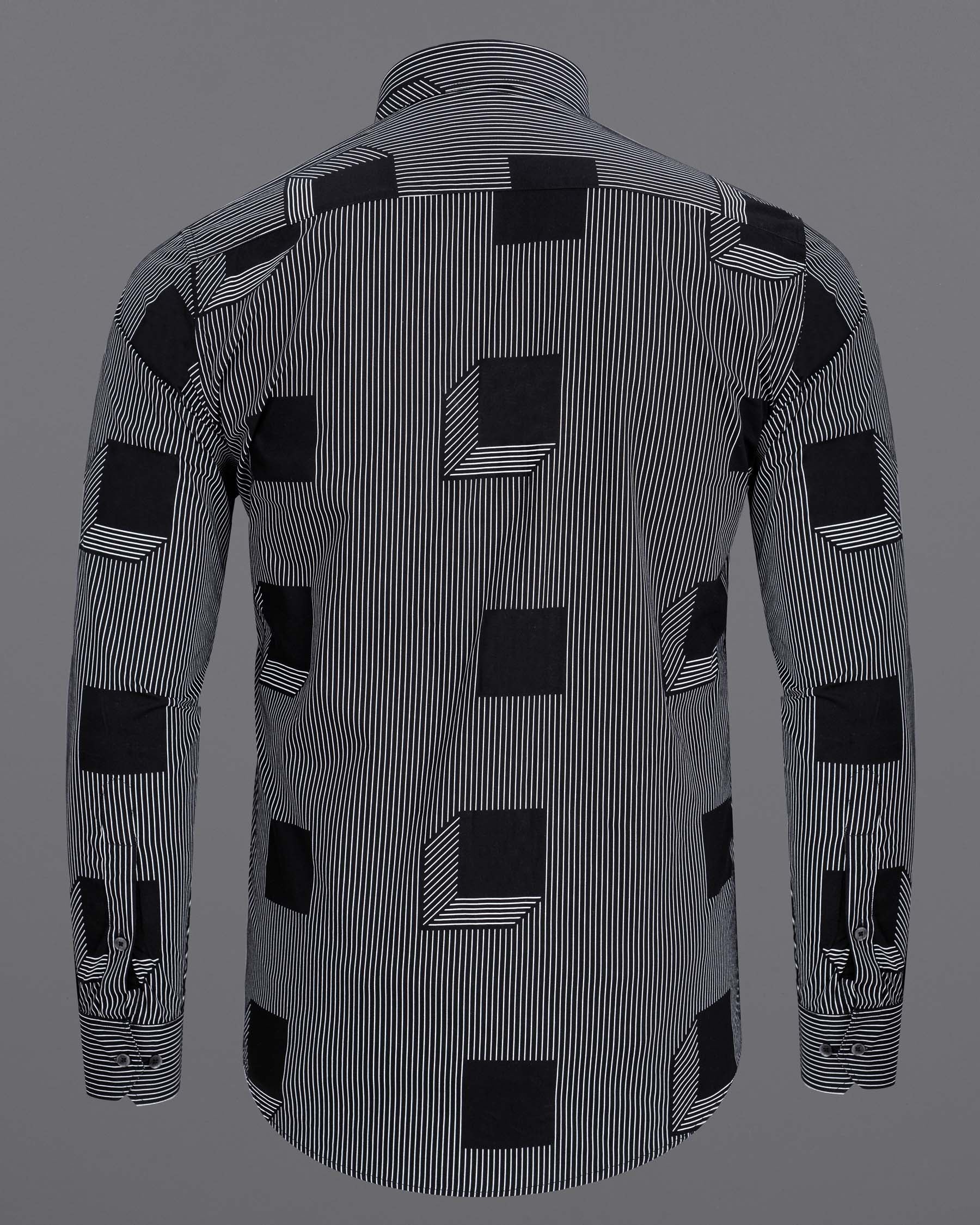 Jade Black 3D Box Printed and Pin Striped Premium Cotton Shirt 6880-BLK-38,6880-BLK-38,6880-BLK-39,6880-BLK-39,6880-BLK-40,6880-BLK-40,6880-BLK-42,6880-BLK-42,6880-BLK-44,6880-BLK-44,6880-BLK-46,6880-BLK-46,6880-BLK-48,6880-BLK-48,6880-BLK-50,6880-BLK-50,6880-BLK-52,6880-BLK-52