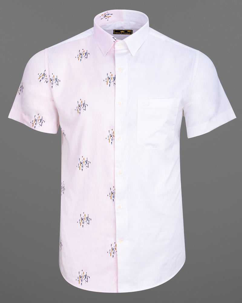 Half White Half Printed Super Soft Premium Cotton Shirt 6909-P67-38,6909-P67-38,6909-P67-39,6909-P67-39,6909-P67-40,6909-P67-40,6909-P67-42,6909-P67-42,6909-P67-44,6909-P67-44,6909-P67-46,6909-P67-46,6909-P67-48,6909-P67-48,6909-P67-50,6909-P67-50,6909-P67-52,6909-P67-52
