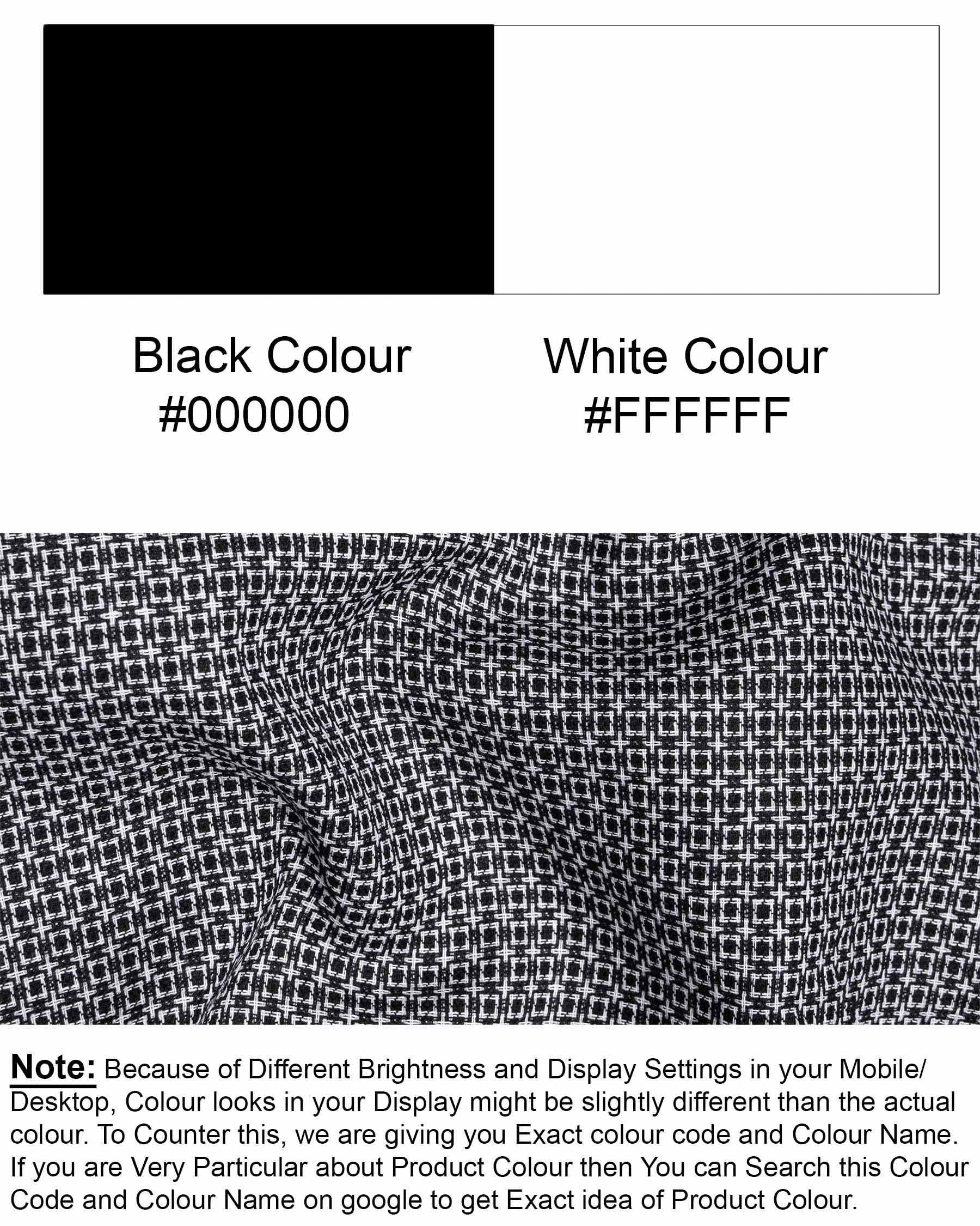 Jade Black and White Dobby Square Textured Premium Giza Cotton Shirt 6928-38,6928-38,6928-39,6928-39,6928-40,6928-40,6928-42,6928-42,6928-44,6928-44,6928-46,6928-46,6928-48,6928-48,6928-50,6928-50,6928-52,6928-52
