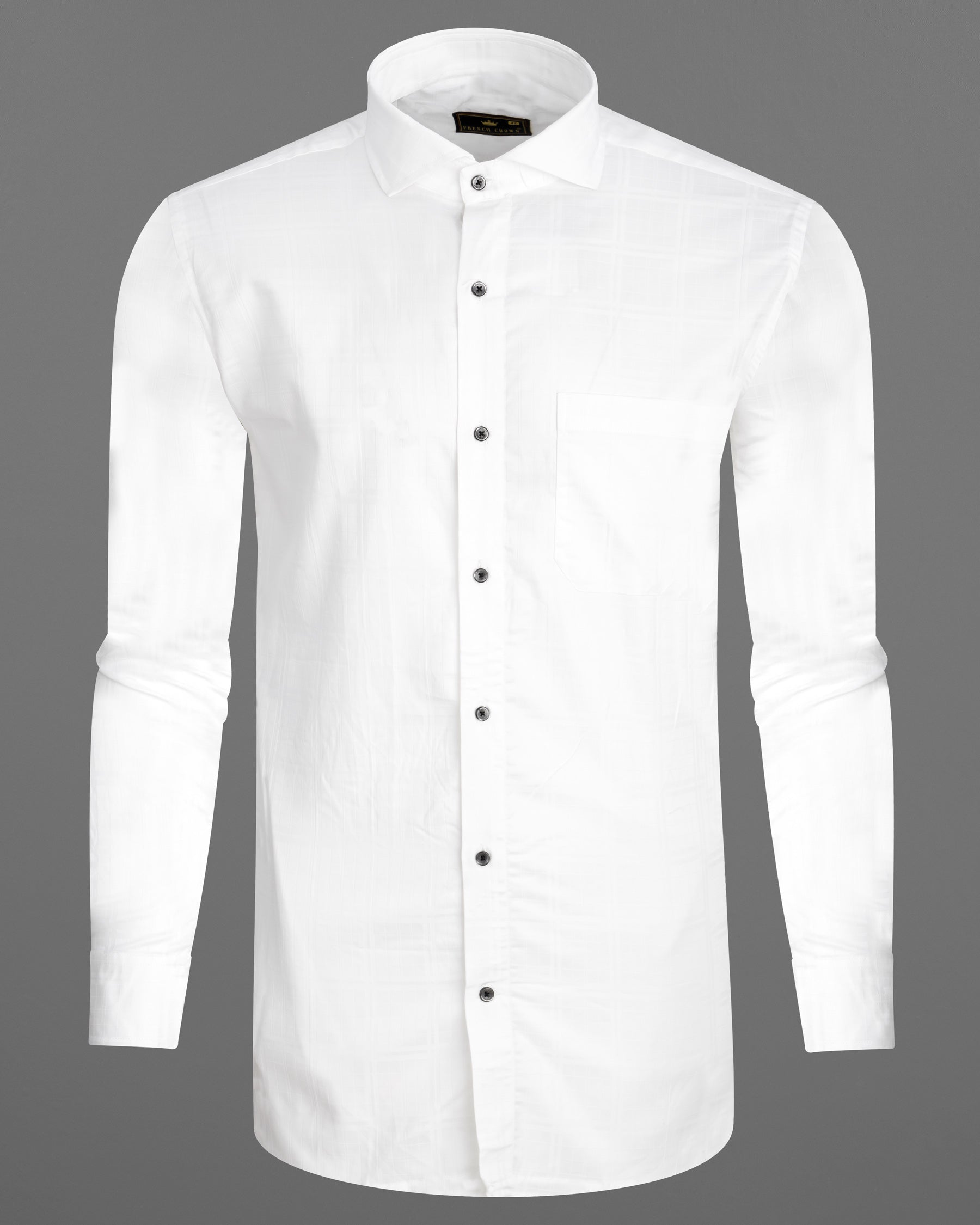 Bright White Checkered Dobby Textured Premium Giza Cotton Shirt 6949-CA-BLK-38,6949-CA-BLK-38,6949-CA-BLK-39,6949-CA-BLK-39,6949-CA-BLK-40,6949-CA-BLK-40,6949-CA-BLK-42,6949-CA-BLK-42,6949-CA-BLK-44,6949-CA-BLK-44,6949-CA-BLK-46,6949-CA-BLK-46,6949-CA-BLK-48,6949-CA-BLK-48,6949-CA-BLK-50,6949-CA-BLK-50,6949-CA-BLK-52,6949-CA-BLK-52