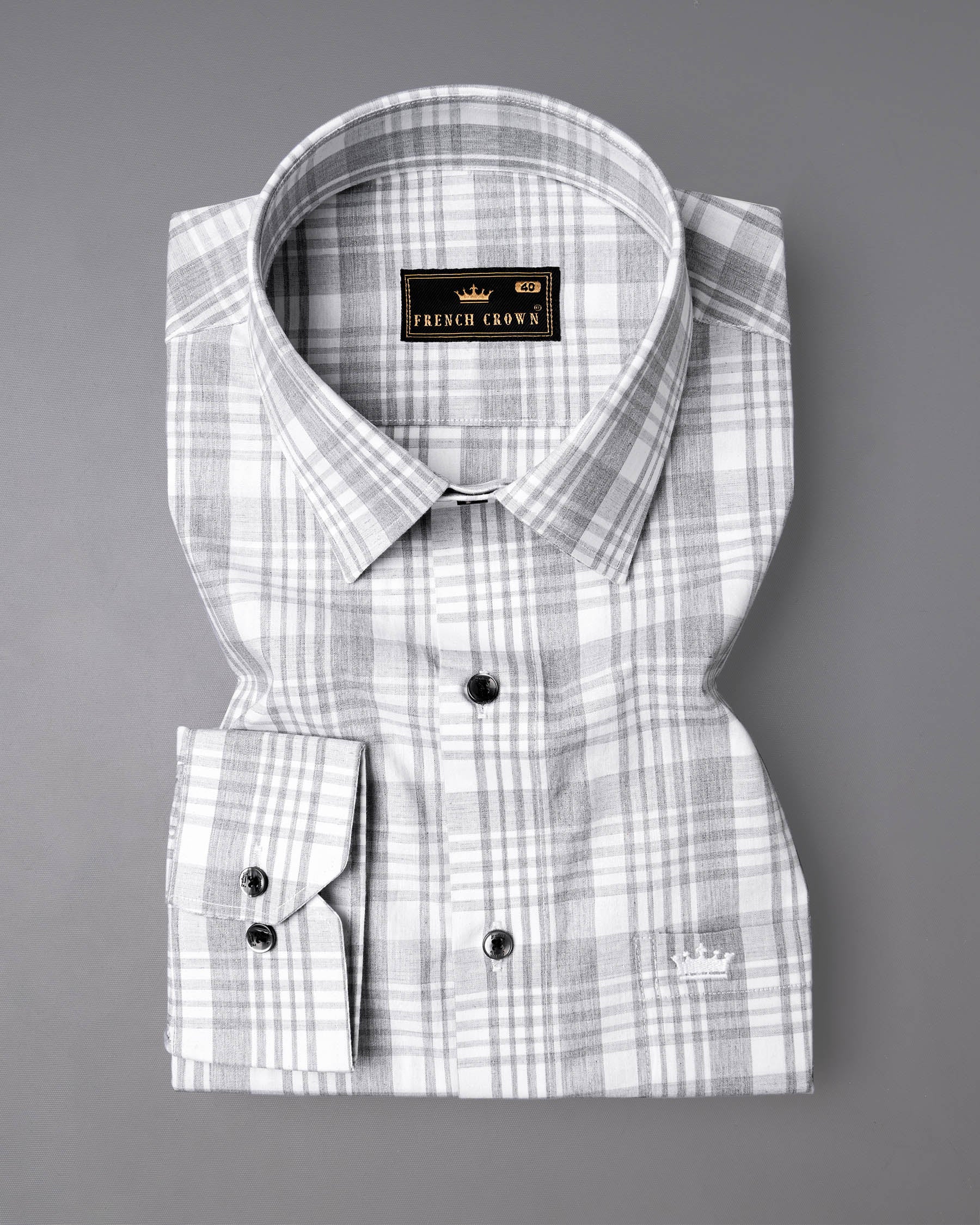 Bright White with Pale Slate Gray Premium Cotton Shirt 6952-BLK-38,6952-BLK-38,6952-BLK-39,6952-BLK-39,6952-BLK-40,6952-BLK-40,6952-BLK-42,6952-BLK-42,6952-BLK-44,6952-BLK-44,6952-BLK-46,6952-BLK-46,6952-BLK-48,6952-BLK-48,6952-BLK-50,6952-BLK-50,6952-BLK-52,6952-BLK-52