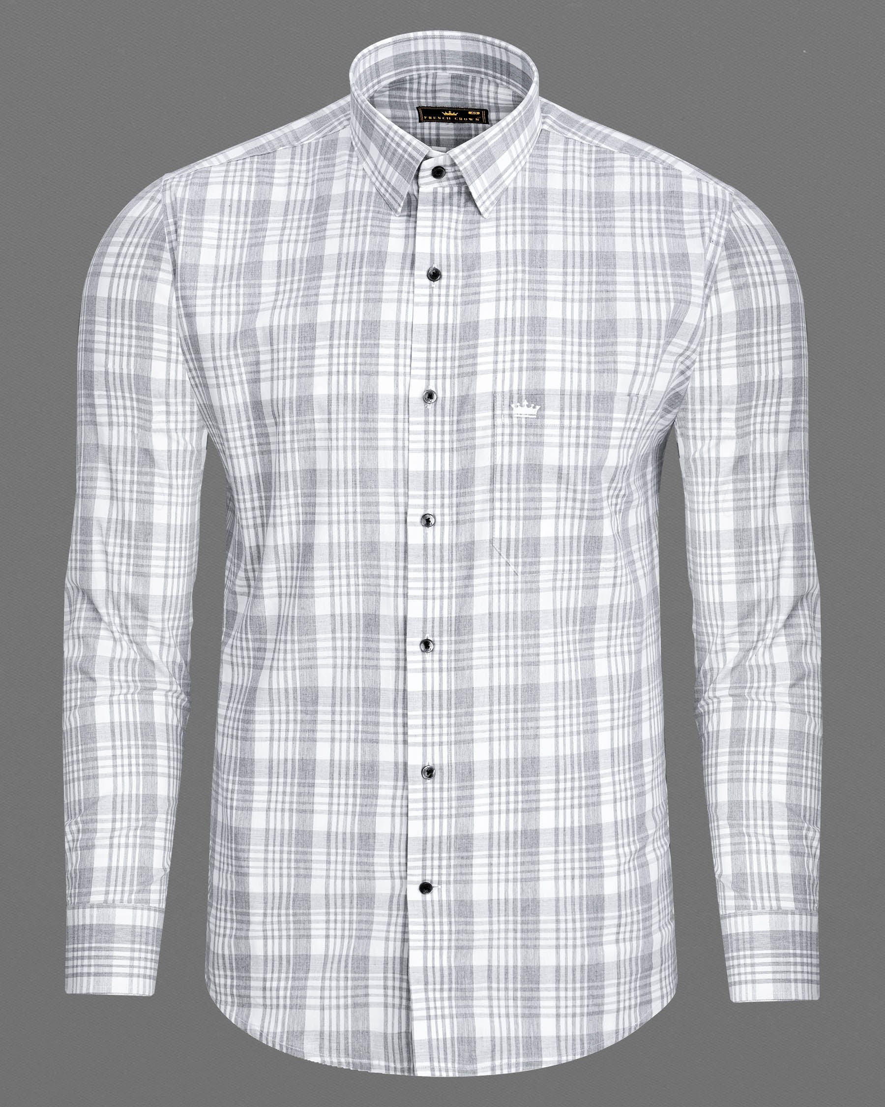Bright White with Pale Slate Gray Premium Cotton Shirt 6952-BLK-38,6952-BLK-38,6952-BLK-39,6952-BLK-39,6952-BLK-40,6952-BLK-40,6952-BLK-42,6952-BLK-42,6952-BLK-44,6952-BLK-44,6952-BLK-46,6952-BLK-46,6952-BLK-48,6952-BLK-48,6952-BLK-50,6952-BLK-50,6952-BLK-52,6952-BLK-52