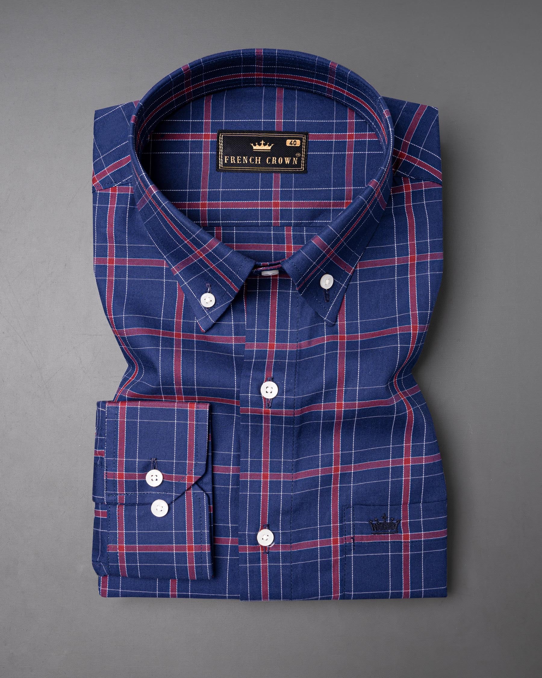 Rhino Blue Windowpane Twill Premium Cotton Shirt 6970-BD-38,6970-BD-38,6970-BD-39,6970-BD-39,6970-BD-40,6970-BD-40,6970-BD-42,6970-BD-42,6970-BD-44,6970-BD-44,6970-BD-46,6970-BD-46,6970-BD-48,6970-BD-48,6970-BD-50,6970-BD-50,6970-BD-52,6970-BD-52