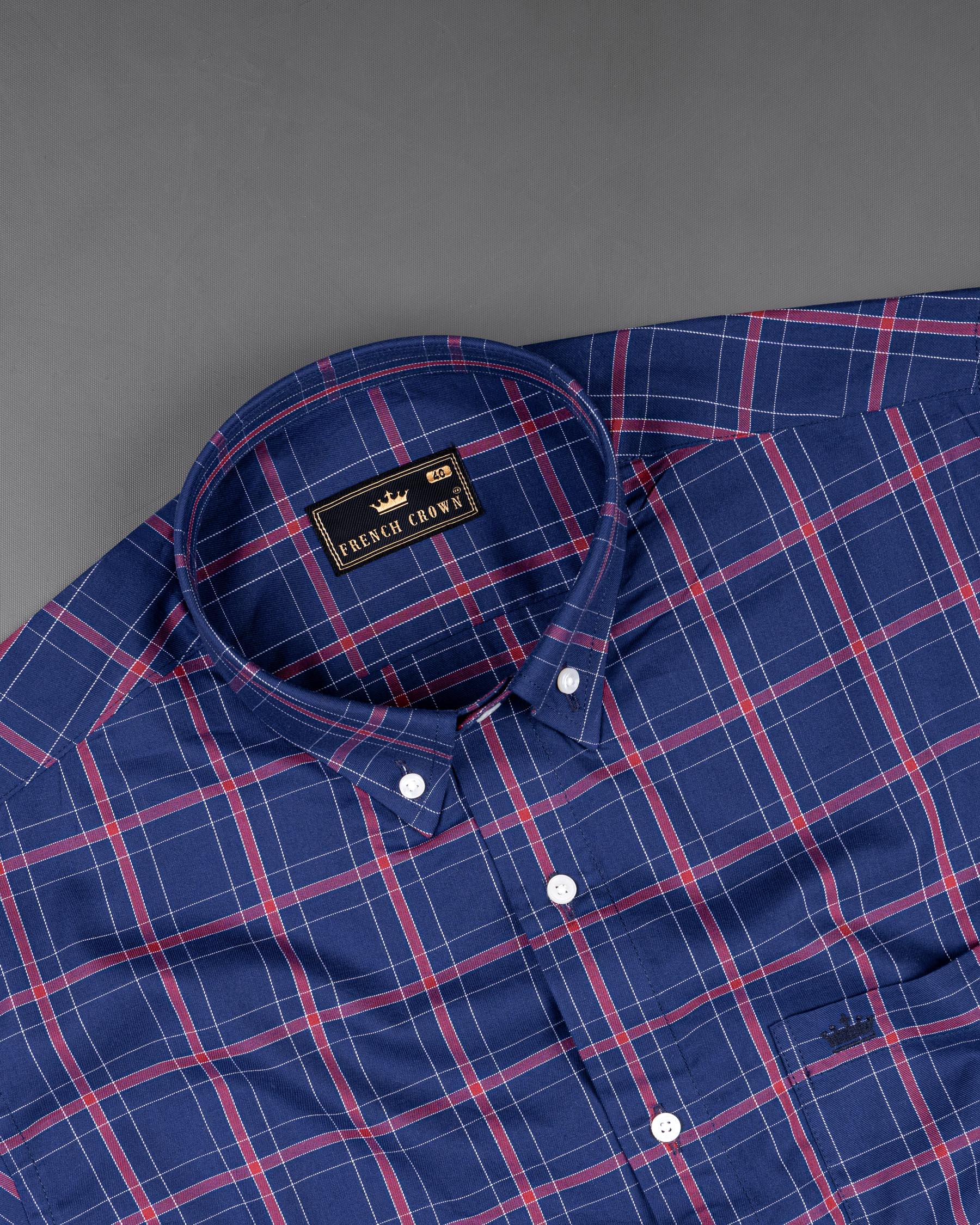 Rhino Blue Windowpane Twill Premium Cotton Shirt 6970-BD-38,6970-BD-38,6970-BD-39,6970-BD-39,6970-BD-40,6970-BD-40,6970-BD-42,6970-BD-42,6970-BD-44,6970-BD-44,6970-BD-46,6970-BD-46,6970-BD-48,6970-BD-48,6970-BD-50,6970-BD-50,6970-BD-52,6970-BD-52