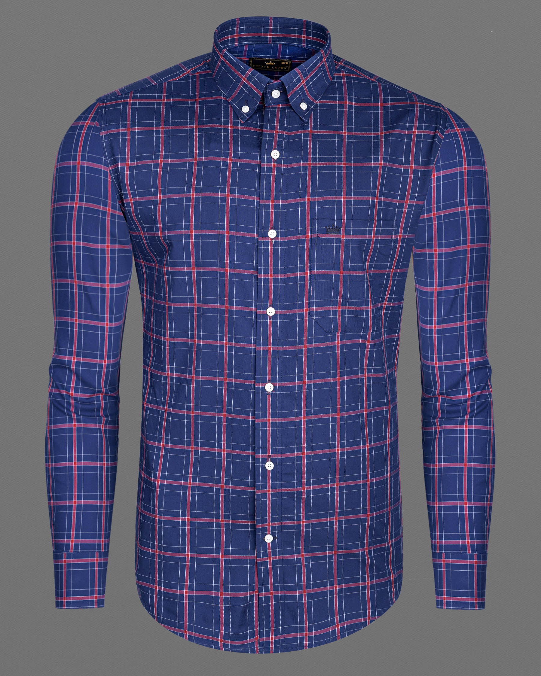 Rhino Blue Windowpane Twill Premium Cotton Shirt 6970-BD-38,6970-BD-38,6970-BD-39,6970-BD-39,6970-BD-40,6970-BD-40,6970-BD-42,6970-BD-42,6970-BD-44,6970-BD-44,6970-BD-46,6970-BD-46,6970-BD-48,6970-BD-48,6970-BD-50,6970-BD-50,6970-BD-52,6970-BD-52