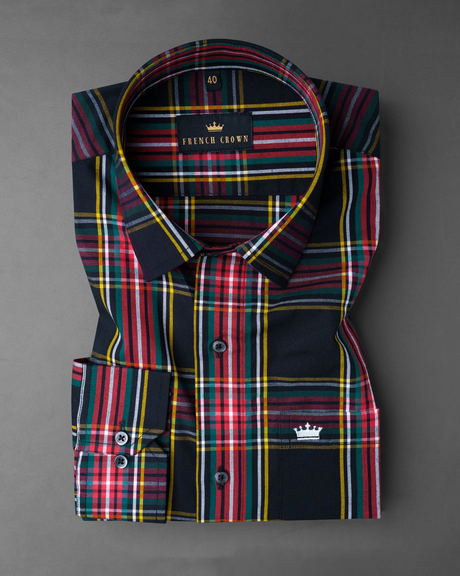 Jade Black Multicolour Plaid Premium Cotton Shirt 7117-BLK-38,7117-BLK-H-38,7117-BLK-39,7117-BLK-H-39,7117-BLK-40,7117-BLK-H-40,7117-BLK-42,7117-BLK-H-42,7117-BLK-44,7117-BLK-H-44,7117-BLK-46,7117-BLK-H-46,7117-BLK-48,7117-BLK-H-48,7117-BLK-50,7117-BLK-H-50,7117-BLK-52,7117-BLK-H-52