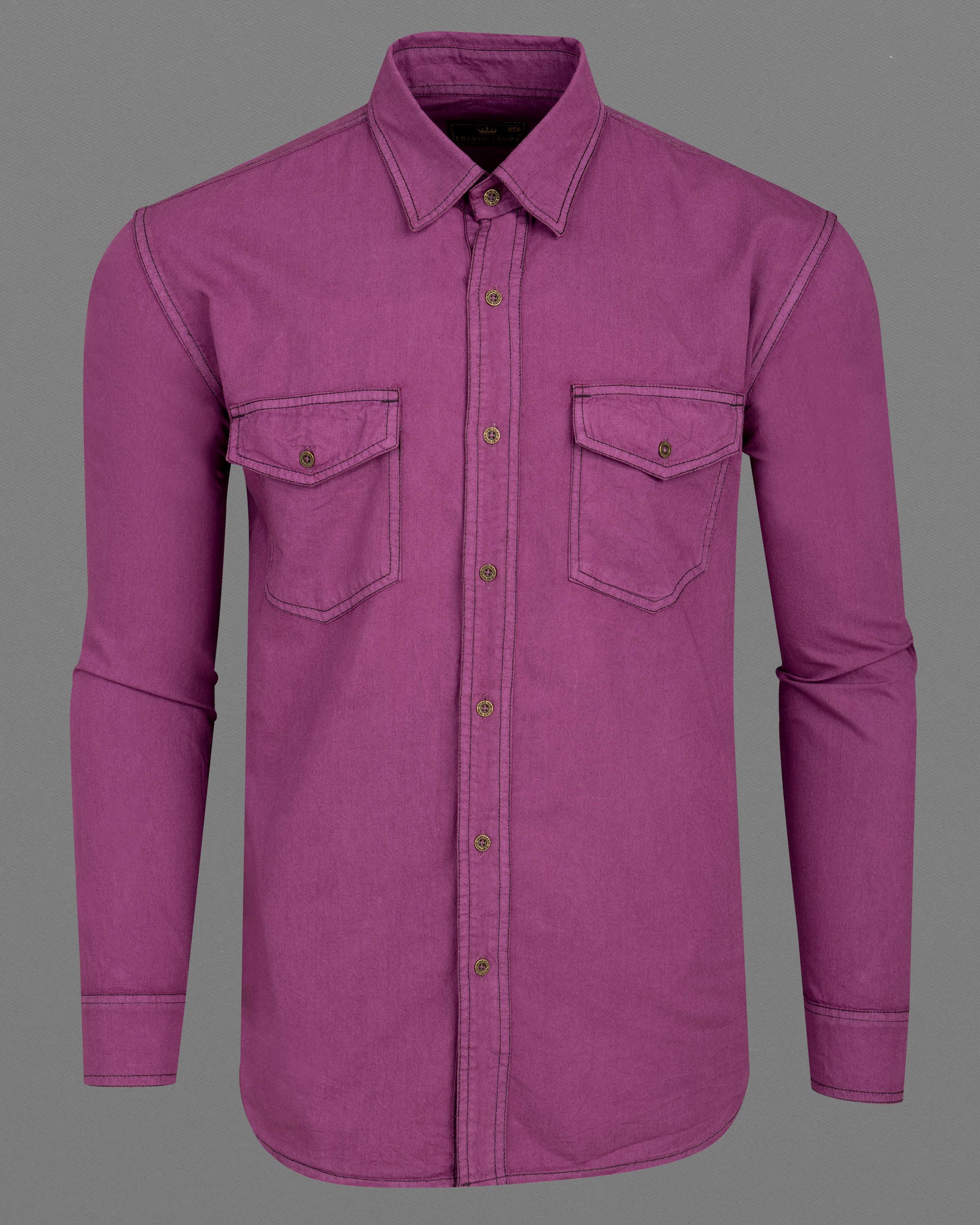 Cannon Purple  Chambray Denim shirt 7235-MB-38,7235-MB-H-38,7235-MB-39,7235-MB-H-39,7235-MB-40,7235-MB-H-40,7235-MB-42,7235-MB-H-42,7235-MB-44,7235-MB-H-44,7235-MB-46,7235-MB-H-46,7235-MB-48,7235-MB-H-48,7235-MB-50,7235-MB-H-50,7235-MB-52,7235-MB-H-52