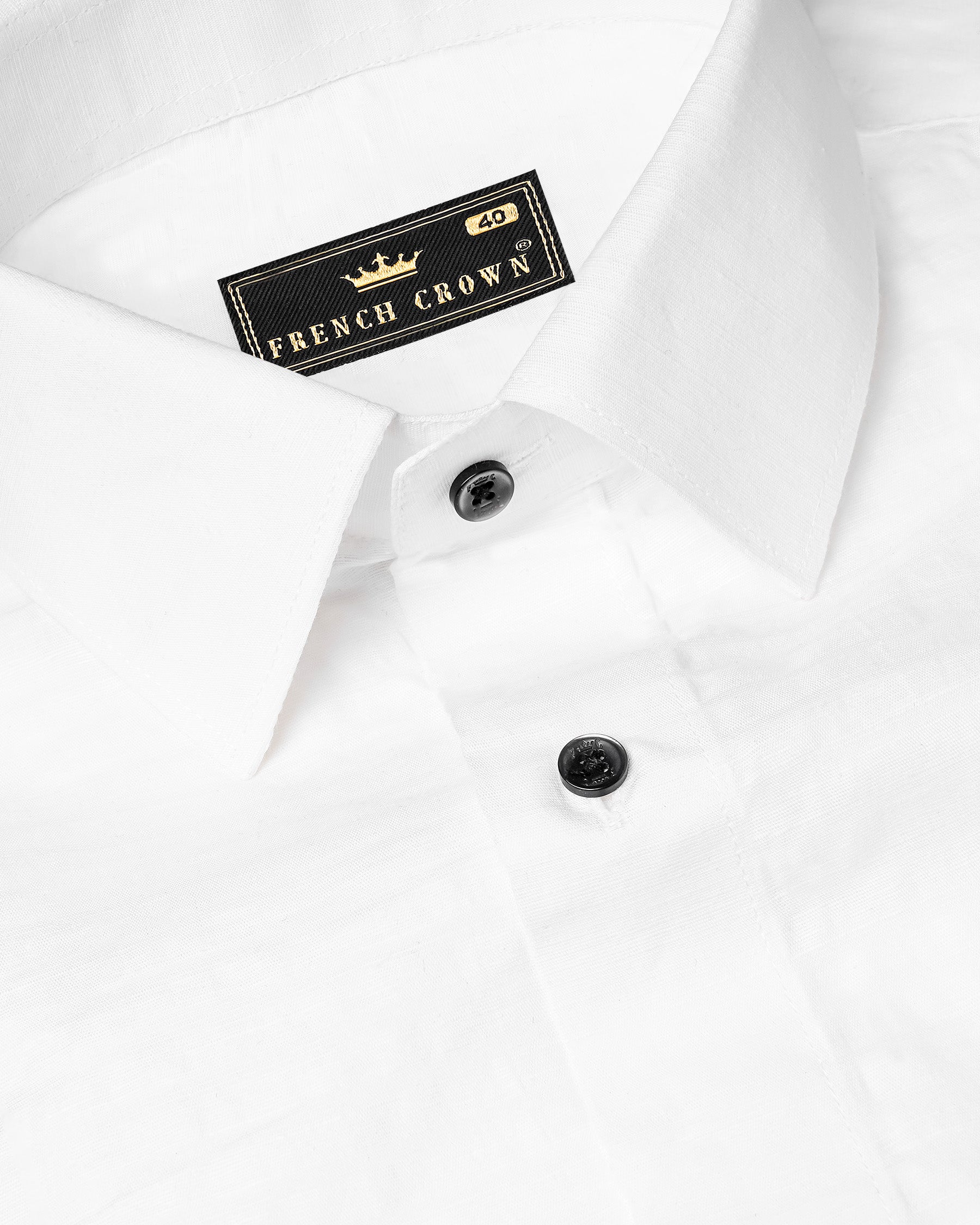 Bright White Dobby Textured Premium Giza Cotton Shirt