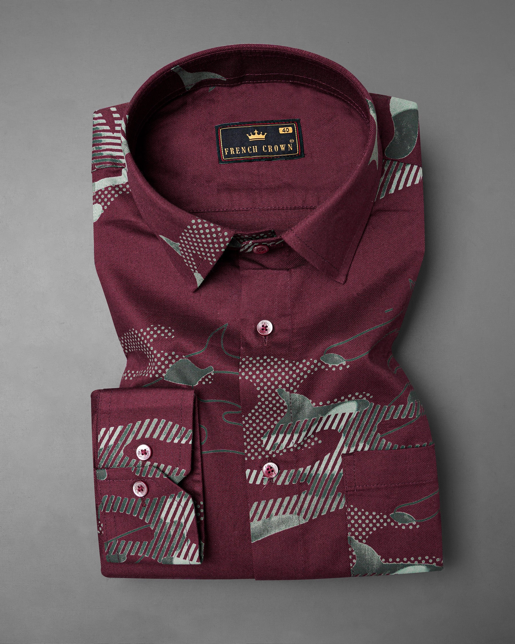 Espresso Camouflage Royal Oxford Shirt