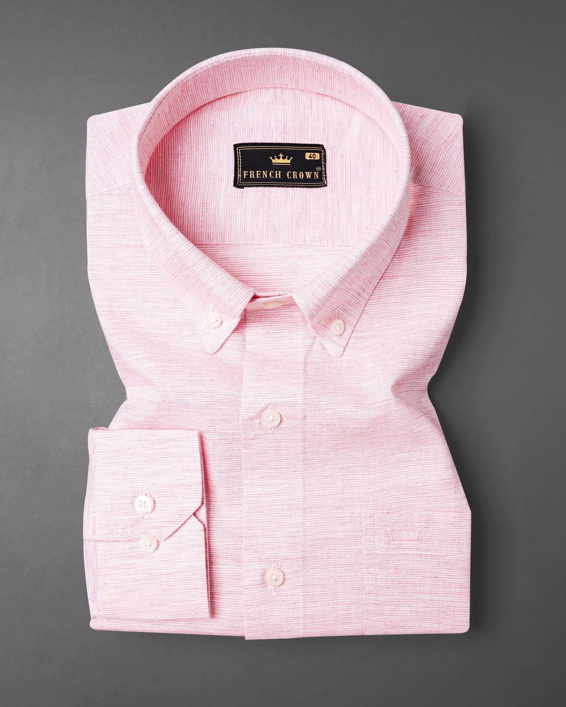 Gainsboro Pink and Bright White Chambray Shirt 7384-BD-38,7384-BD-38,7384-BD-39,7384-BD-39,7384-BD-40,7384-BD-40,7384-BD-42,7384-BD-42,7384-BD-44,7384-BD-44,7384-BD-46,7384-BD-46,7384-BD-48,7384-BD-48,7384-BD-50,7384-BD-50,7384-BD-52,7384-BD-52