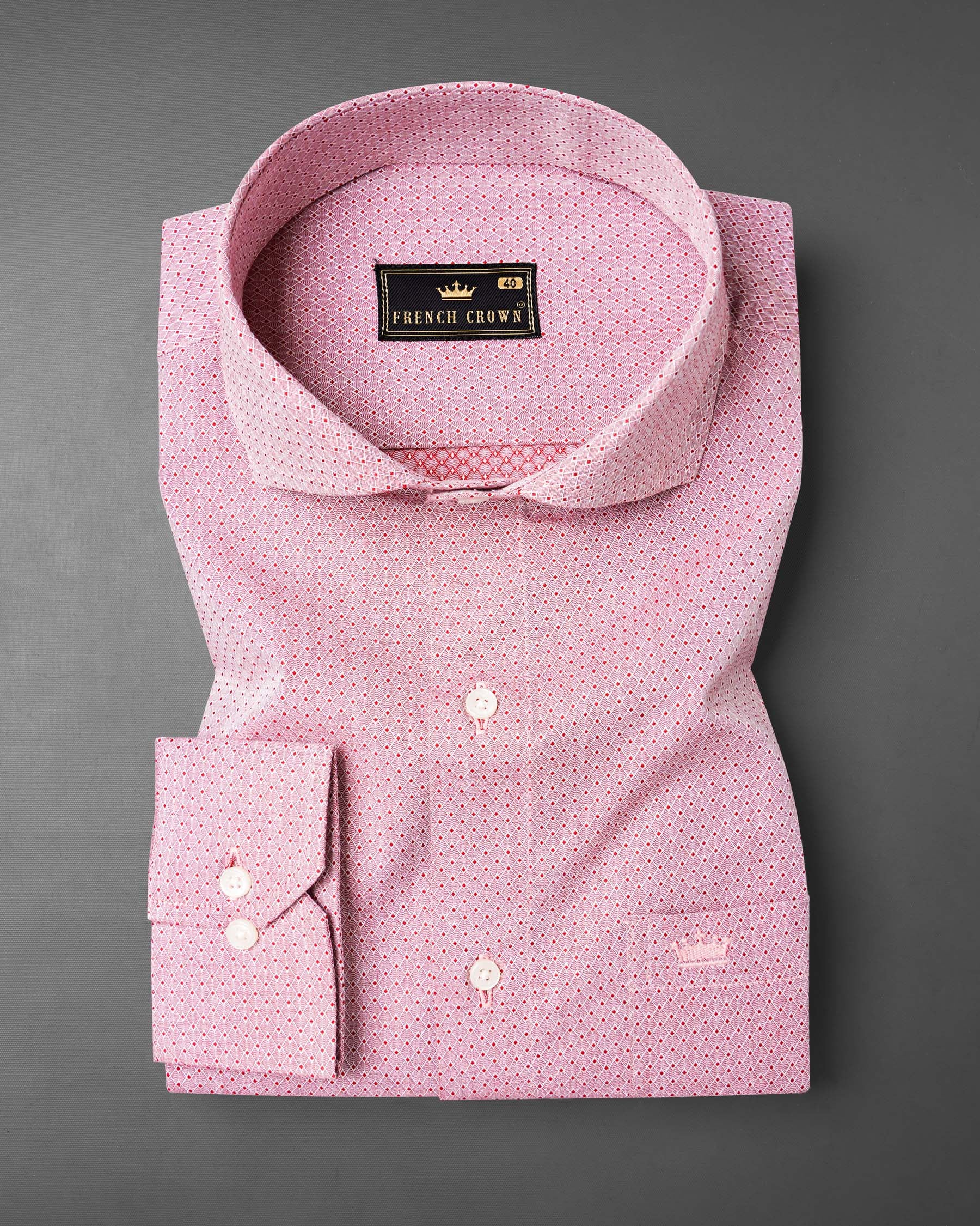 Blossom Red Dobby Textured Premium Giza Cotton Shirt 7387-CA-38,7387-CA-38,7387-CA-39,7387-CA-39,7387-CA-40,7387-CA-40,7387-CA-42,7387-CA-42,7387-CA-44,7387-CA-44,7387-CA-46,7387-CA-46,7387-CA-48,7387-CA-48,7387-CA-50,7387-CA-50,7387-CA-52,7387-CA-52