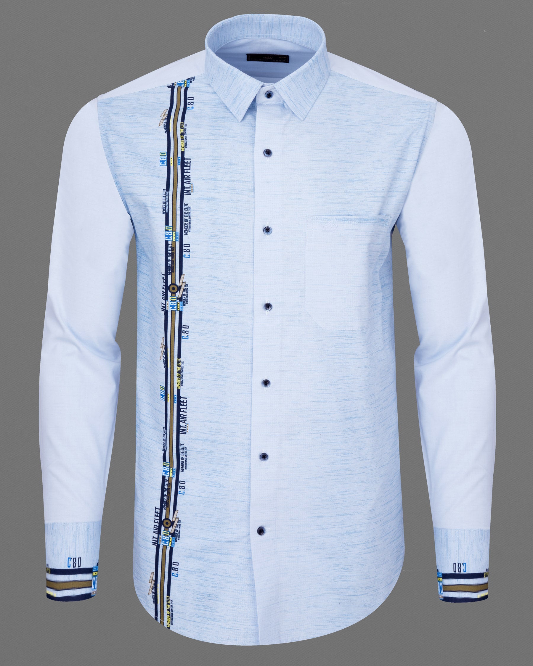 Tropical Blue with Striped Chambray Shirt 7395-BLE-38,7395-BLE-38,7395-BLE-39,7395-BLE-39,7395-BLE-40,7395-BLE-40,7395-BLE-42,7395-BLE-42,7395-BLE-44,7395-BLE-44,7395-BLE-46,7395-BLE-46,7395-BLE-48,7395-BLE-48,7395-BLE-50,7395-BLE-50,7395-BLE-52,7395-BLE-52