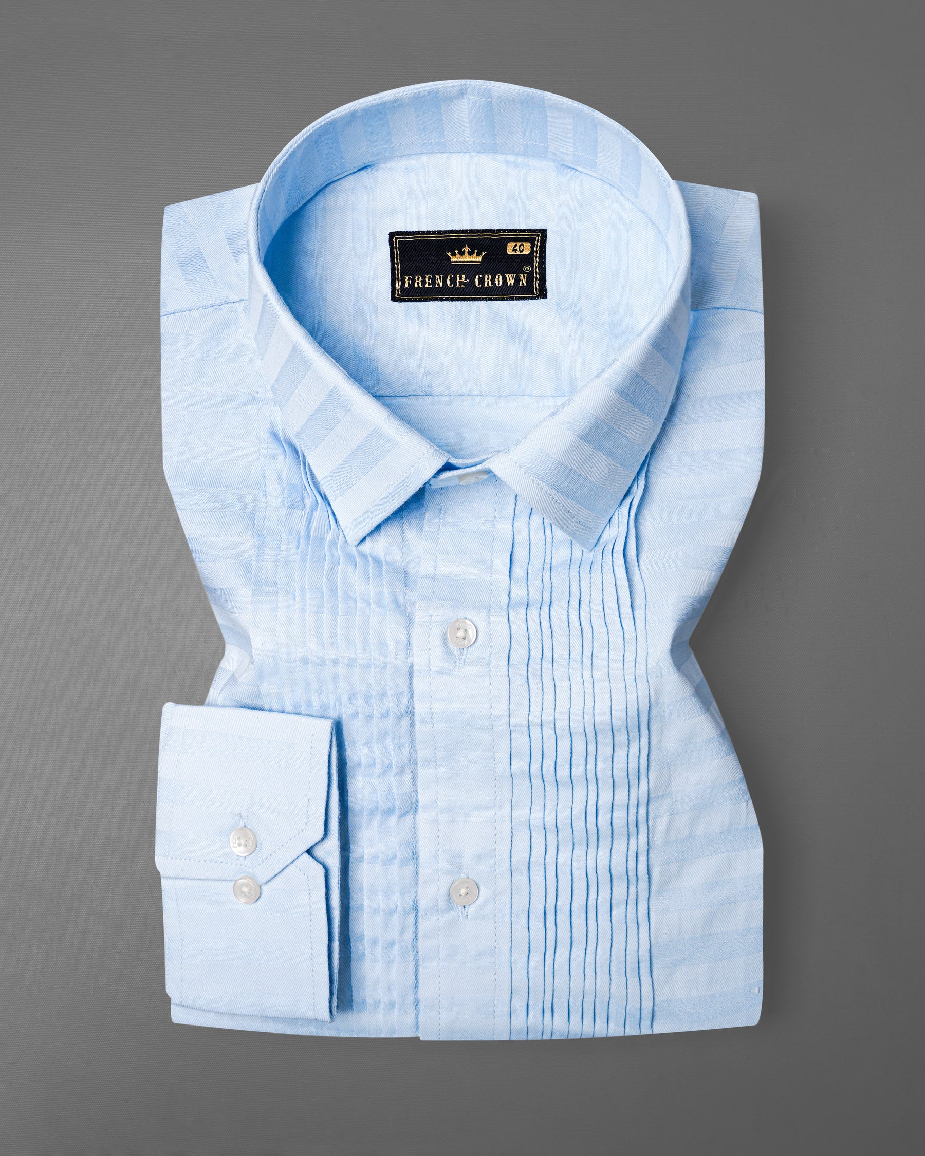Geyser Blue Snake Pleated Dobby Textured Tuxedo Shirt 7432-TXD-38,7432-TXD-38,7432-TXD-39,7432-TXD-39,7432-TXD-40,7432-TXD-40,7432-TXD-42,7432-TXD-42,7432-TXD-44,7432-TXD-44,7432-TXD-46,7432-TXD-46,7432-TXD-48,7432-TXD-48,7432-TXD-50,7432-TXD-50,7432-TXD-52,7432-TXD-52