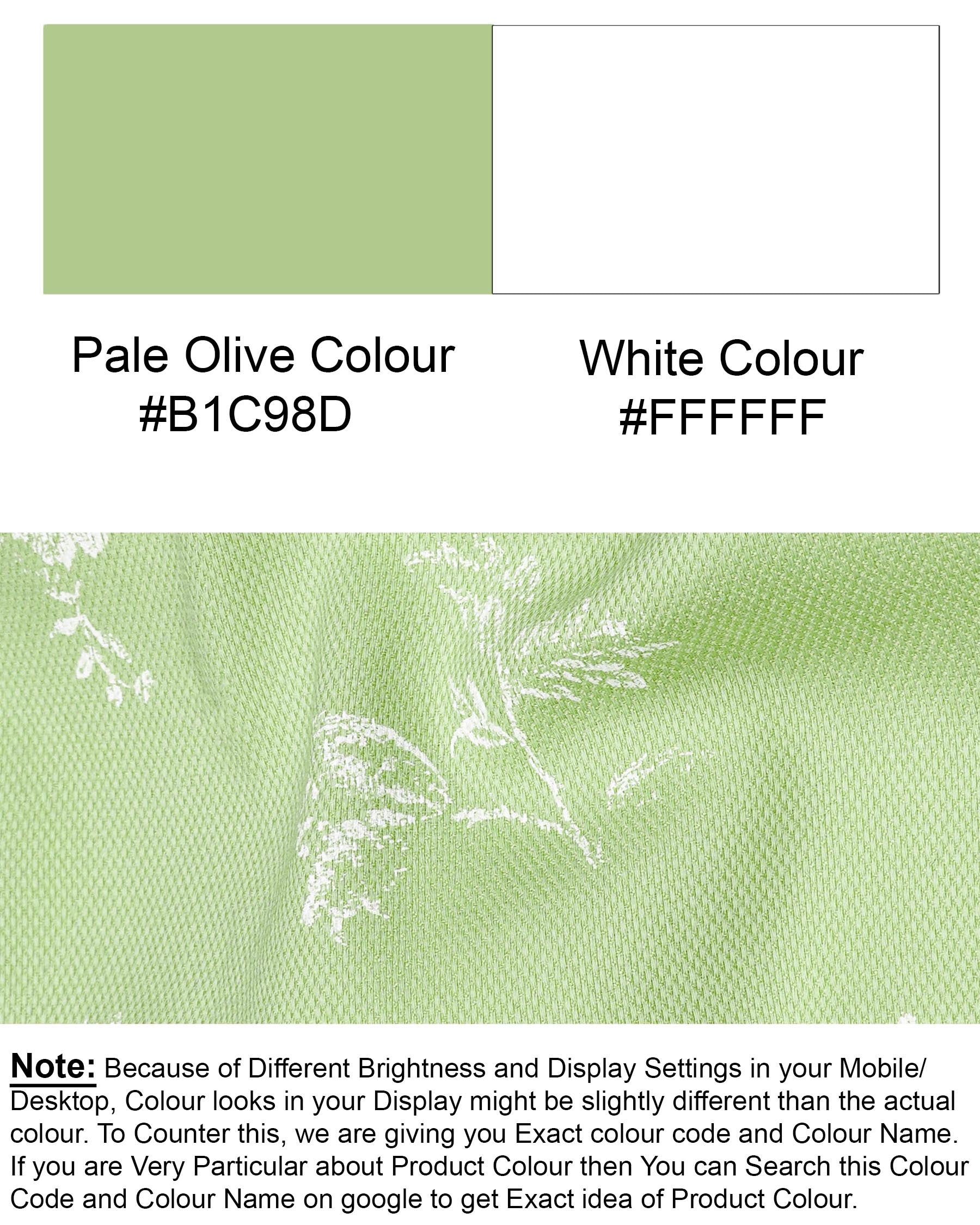 Pale Olive Green With White Floral Dobby Textured Premium Giza Cotton Shirt 7439-BD-38, 7439-BD-H-38, 7439-BD-39, 7439-BD-H-39, 7439-BD-40, 7439-BD-H-40, 7439-BD-42, 7439-BD-H-42, 7439-BD-44, 7439-BD-H-44, 7439-BD-46, 7439-BD-H-46, 7439-BD-48, 7439-BD-H-48, 7439-BD-50, 7439-BD-H-50, 7439-BD-52, 7439-BD-H-52