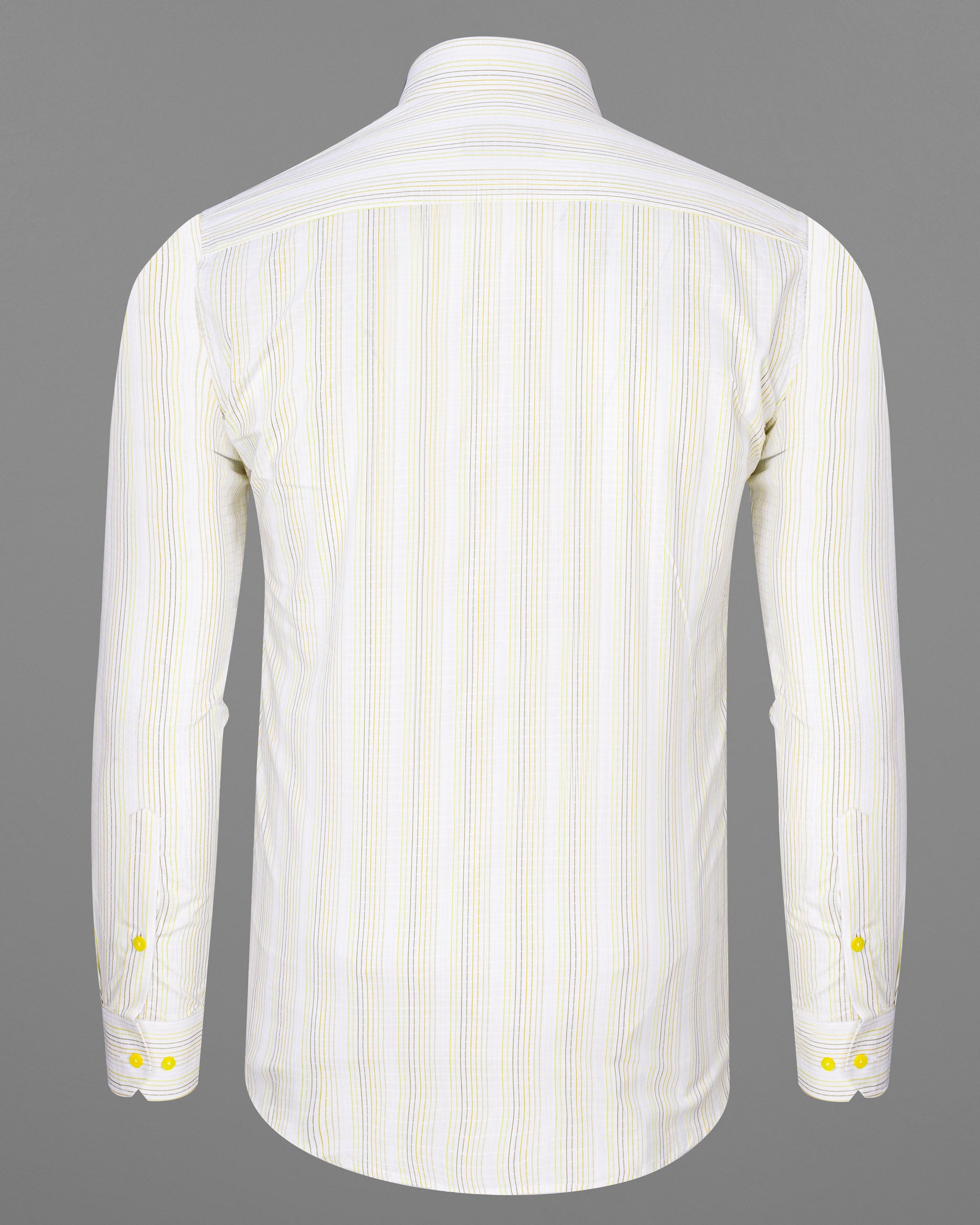 Off White with yellow Striped Dobby Textured Premium Giza Cotton Shirt 7459-YL-38, 7459-YL-H-38, 7459-YL-39, 7459-YL-H-39, 7459-YL-40, 7459-YL-H-40, 7459-YL-42, 7459-YL-H-42, 7459-YL-44, 7459-YL-H-44, 7459-YL-46, 7459-YL-H-46, 7459-YL-48, 7459-YL-H-48, 7459-YL-50, 7459-YL-H-50, 7459-YL-52, 7459-YL-H-52