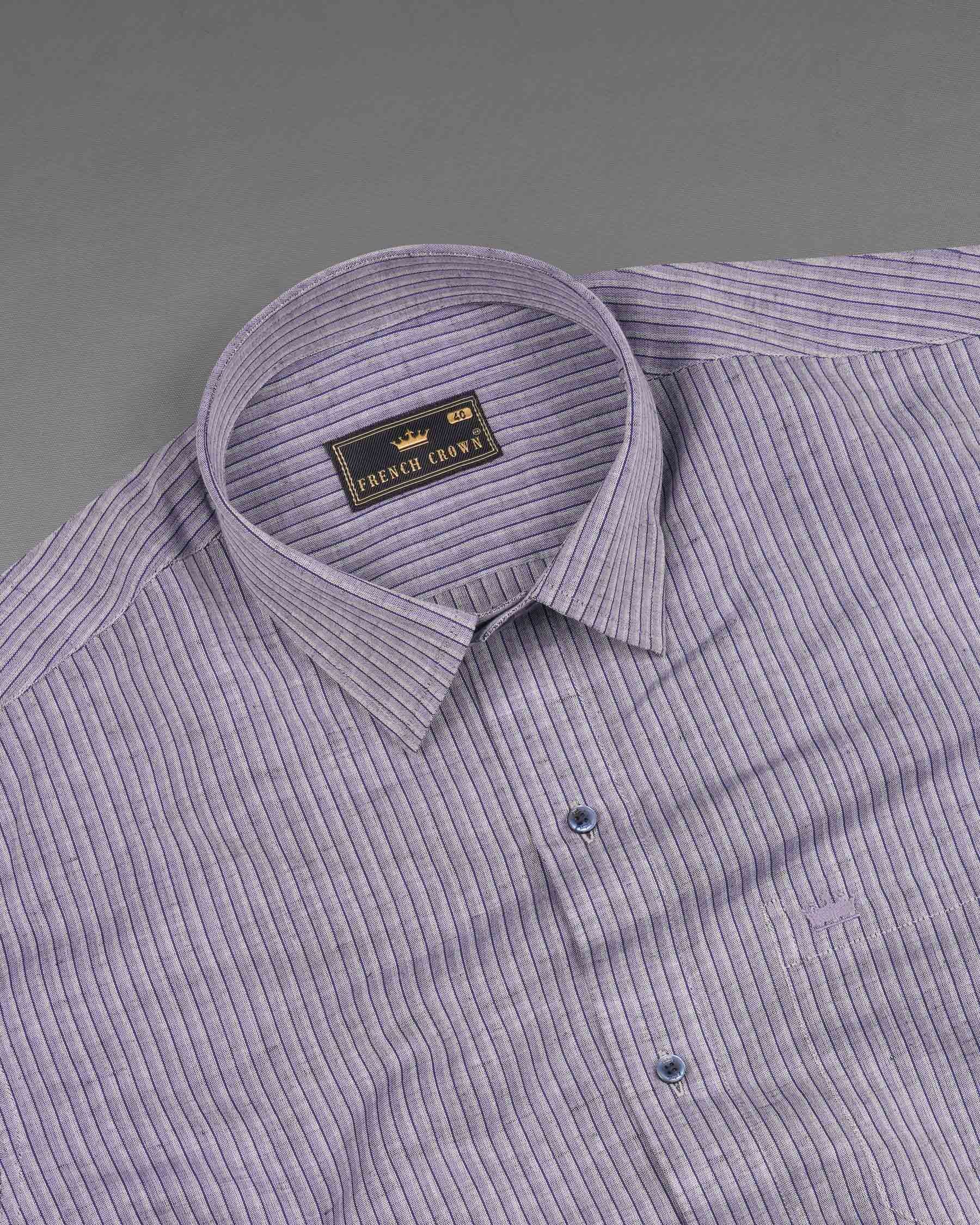 Venus Purple Pinstriped Luxurious Linen Shirt 7473-BLE-38, 7473-BLE-H-38, 7473-BLE-39, 7473-BLE-H-39, 7473-BLE-40, 7473-BLE-H-40, 7473-BLE-42, 7473-BLE-H-42, 7473-BLE-44, 7473-BLE-H-44, 7473-BLE-46, 7473-BLE-H-46, 7473-BLE-48, 7473-BLE-H-48, 7473-BLE-50, 7473-BLE-H-50, 7473-BLE-52, 7473-BLE-H-52