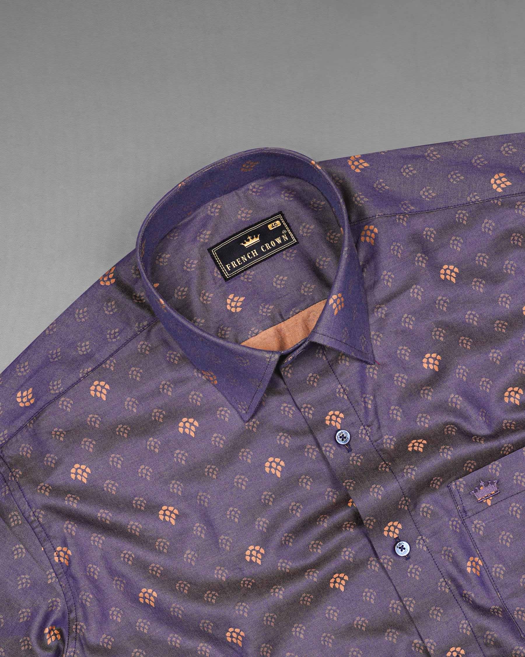 Mulled Wine Violet Paw Jacquard Textured Premium Giza Cotton Shirt 7506-BLE-38, 7506-BLE-H-38, 7506-BLE-39, 7506-BLE-H-39, 7506-BLE-40, 7506-BLE-H-40, 7506-BLE-42, 7506-BLE-H-42, 7506-BLE-44, 7506-BLE-H-44, 7506-BLE-46, 7506-BLE-H-46, 7506-BLE-48, 7506-BLE-H-48, 7506-BLE-50, 7506-BLE-H-50, 7506-BLE-52, 7506-BLE-H-52