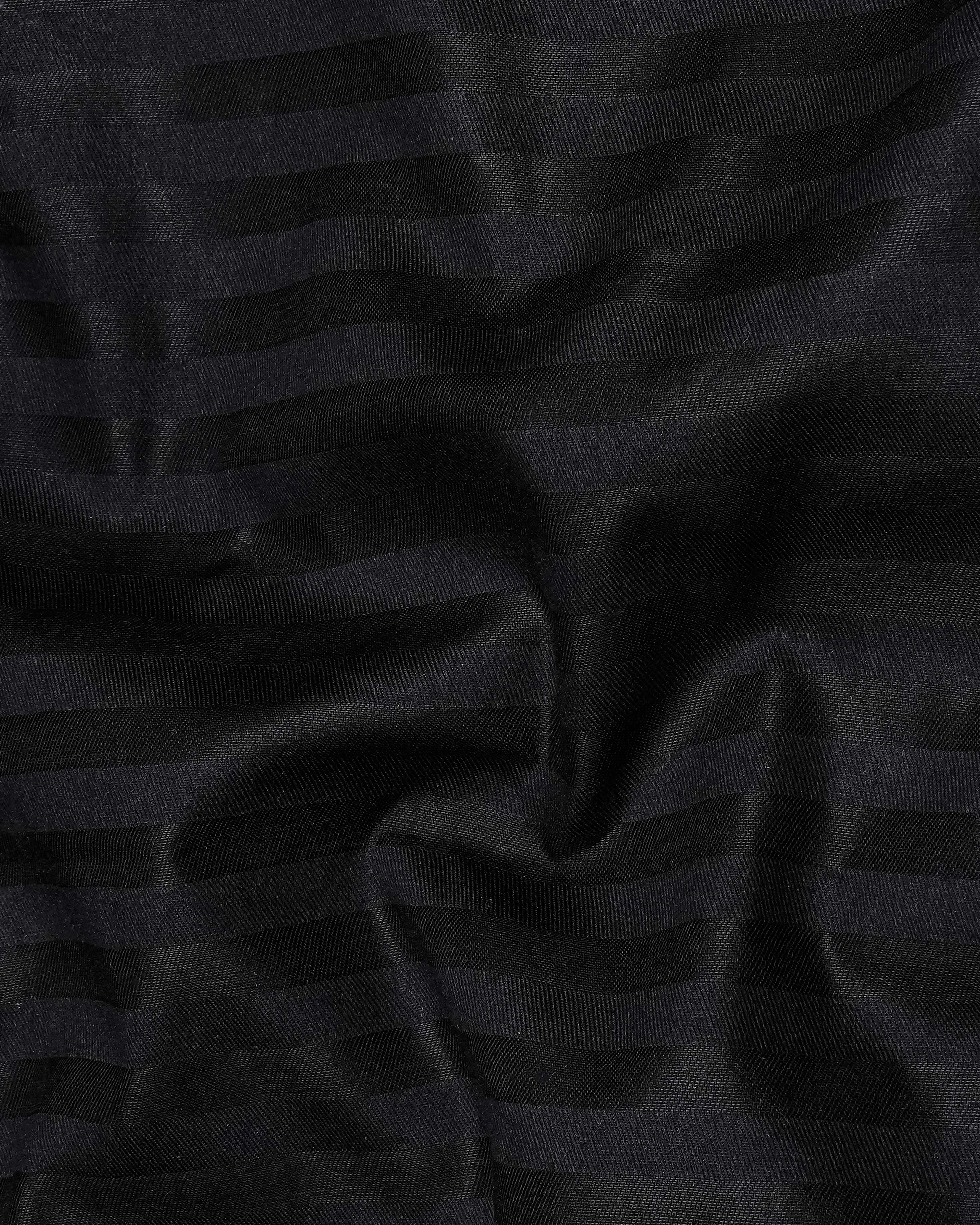 Jade Black Subtle Striped Dobby Textured Premium Giza Cotton Shirt 7508-CA-38, 7508-CA-H-38, 7508-CA-39, 7508-CA-H-39, 7508-CA-40, 7508-CA-H-40, 7508-CA-42, 7508-CA-H-42, 7508-CA-44, 7508-CA-H-44, 7508-CA-46, 7508-CA-H-46, 7508-CA-48, 7508-CA-H-48, 7508-CA-50, 7508-CA-H-50, 7508-CA-52, 7508-CA-H-52