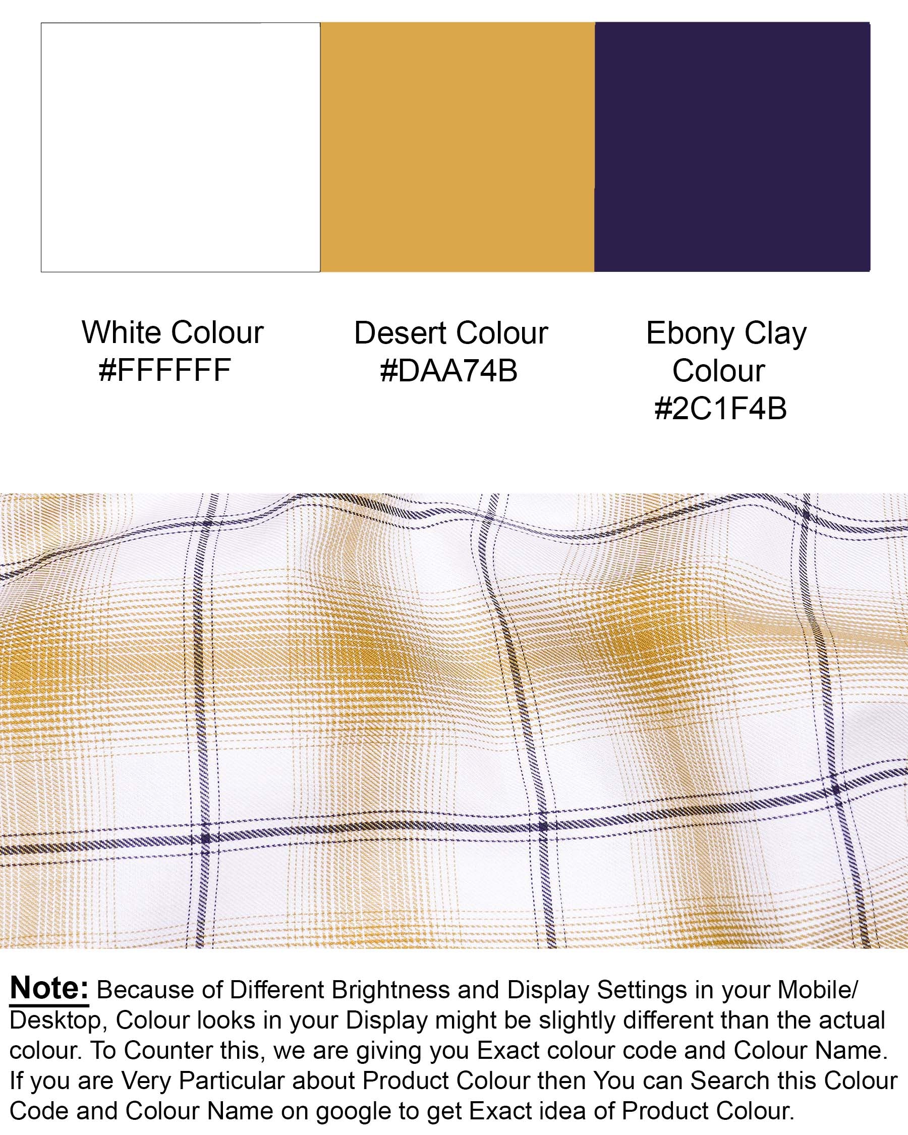 Desert Brown and White Twill Windowpane Premium Cotton Shirt  7513-BLK-38, 7513-BLK-H-38, 7513-BLK-39, 7513-BLK-H-39, 7513-BLK-40, 7513-BLK-H-40, 7513-BLK-42, 7513-BLK-H-42, 7513-BLK-44, 7513-BLK-H-44, 7513-BLK-46, 7513-BLK-H-46, 7513-BLK-48, 7513-BLK-H-48, 7513-BLK-50, 7513-BLK-H-50, 7513-BLK-52, 7513-BLK-H-52