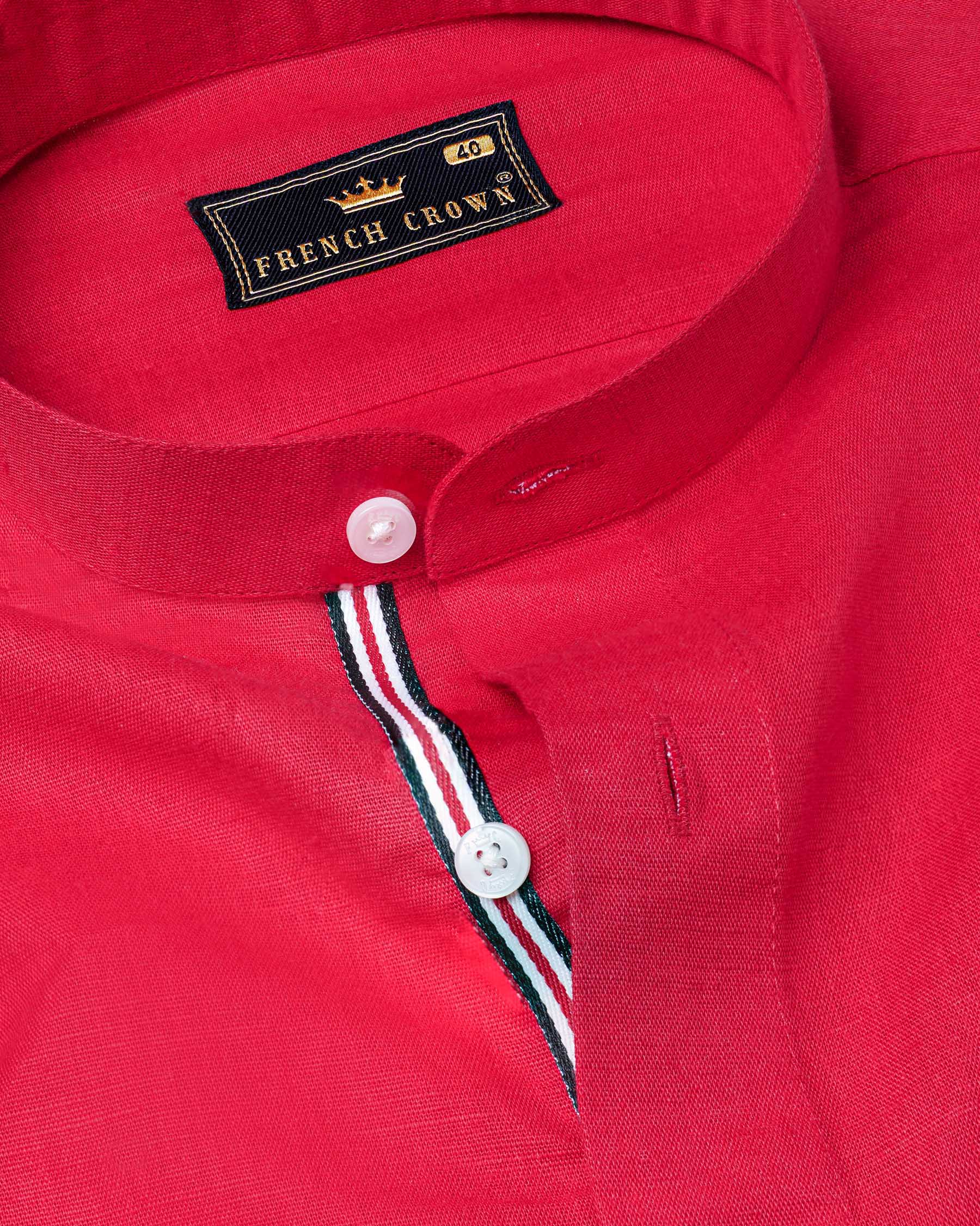 Rich Carmine Red Luxurious Linen Shirt 7523-M-P-38, 7523-M-P-H-38, 7523-M-P-39, 7523-M-P-H-39, 7523-M-P-40, 7523-M-P-H-40, 7523-M-P-42, 7523-M-P-H-42, 7523-M-P-44, 7523-M-P-H-44, 7523-M-P-46, 7523-M-P-H-46, 7523-M-P-48, 7523-M-P-H-48, 7523-M-P-50, 7523-M-P-H-50, 7523-M-P-52, 7523-M-P-H-52
