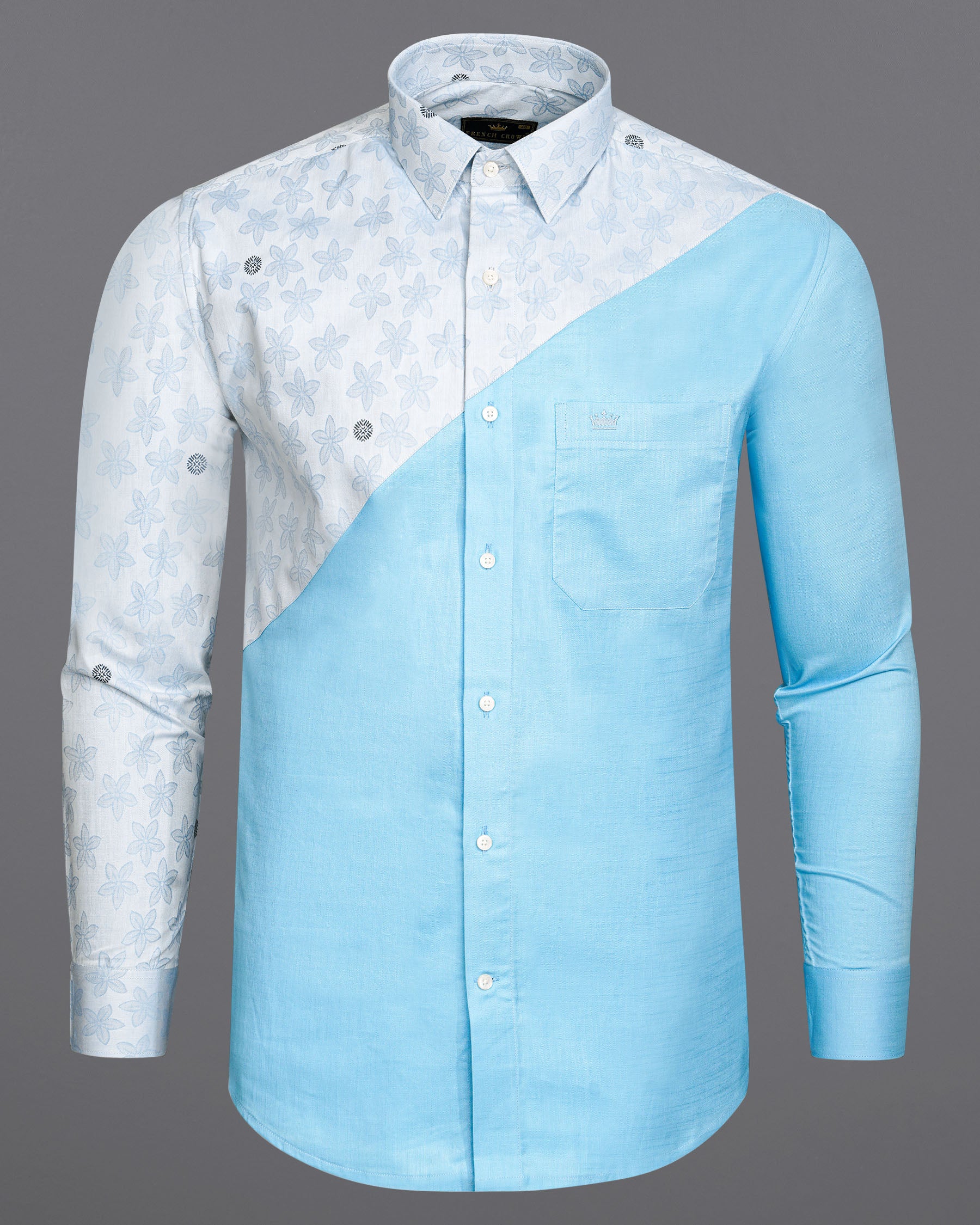 Mystic Baby Blue Floral Textured with Tiffany Jacquard Premium Giza Cotton Shirt 7531-P170-38, 7531-P170-H-38, 7531-P170-39, 7531-P170-H-39, 7531-P170-40, 7531-P170-H-40, 7531-P170-42, 7531-P170-H-42, 7531-P170-44, 7531-P170-H-44, 7531-P170-46, 7531-P170-H-46, 7531-P170-48, 7531-P170-H-48, 7531-P170-50, 7531-P170-H-50, 7531-P170-52, 7531-P170-H-52