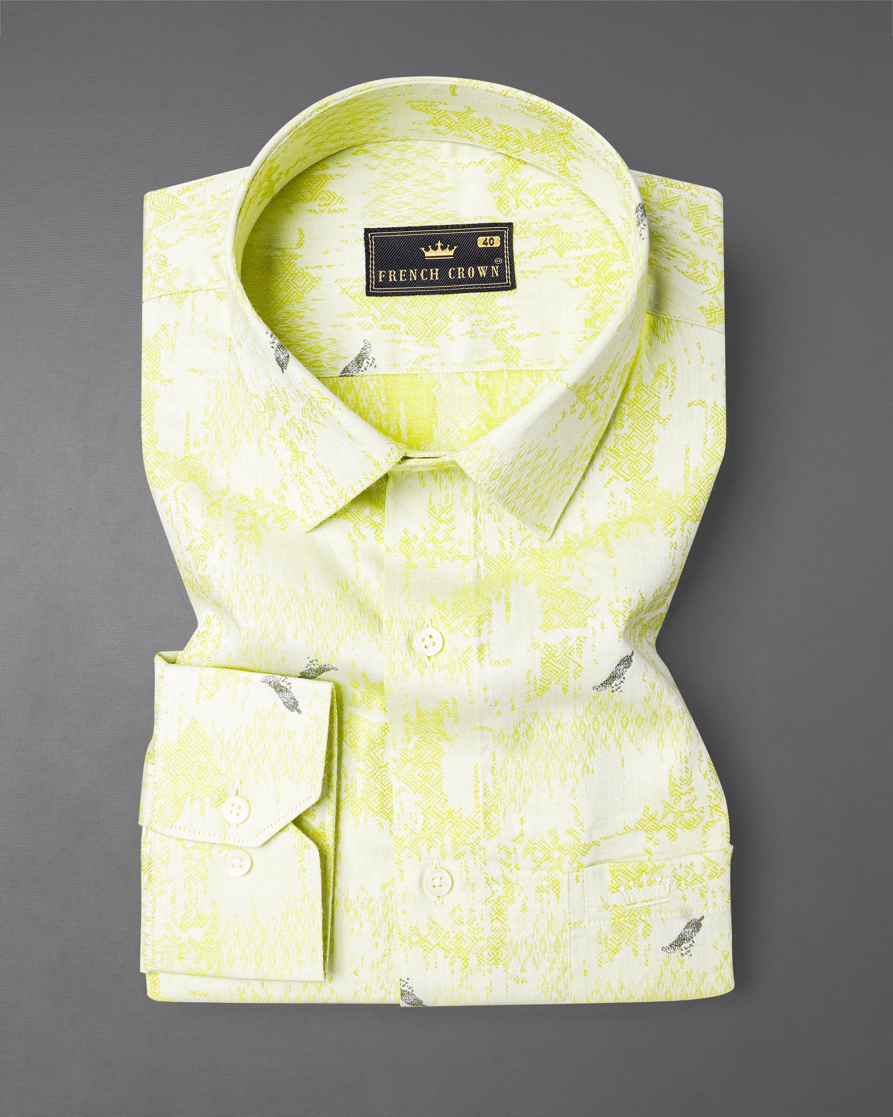 Wattle Mint faded feather Jacquard Textured Premium Giza Cotton Shirt 7549-38, 7549-H-38, 7549-39, 7549-H-39, 7549-40, 7549-H-40, 7549-42, 7549-H-42, 7549-44, 7549-H-44, 7549-46, 7549-H-46, 7549-48, 7549-H-48, 7549-50, 7549-H-50, 7549-52, 7549-H-52