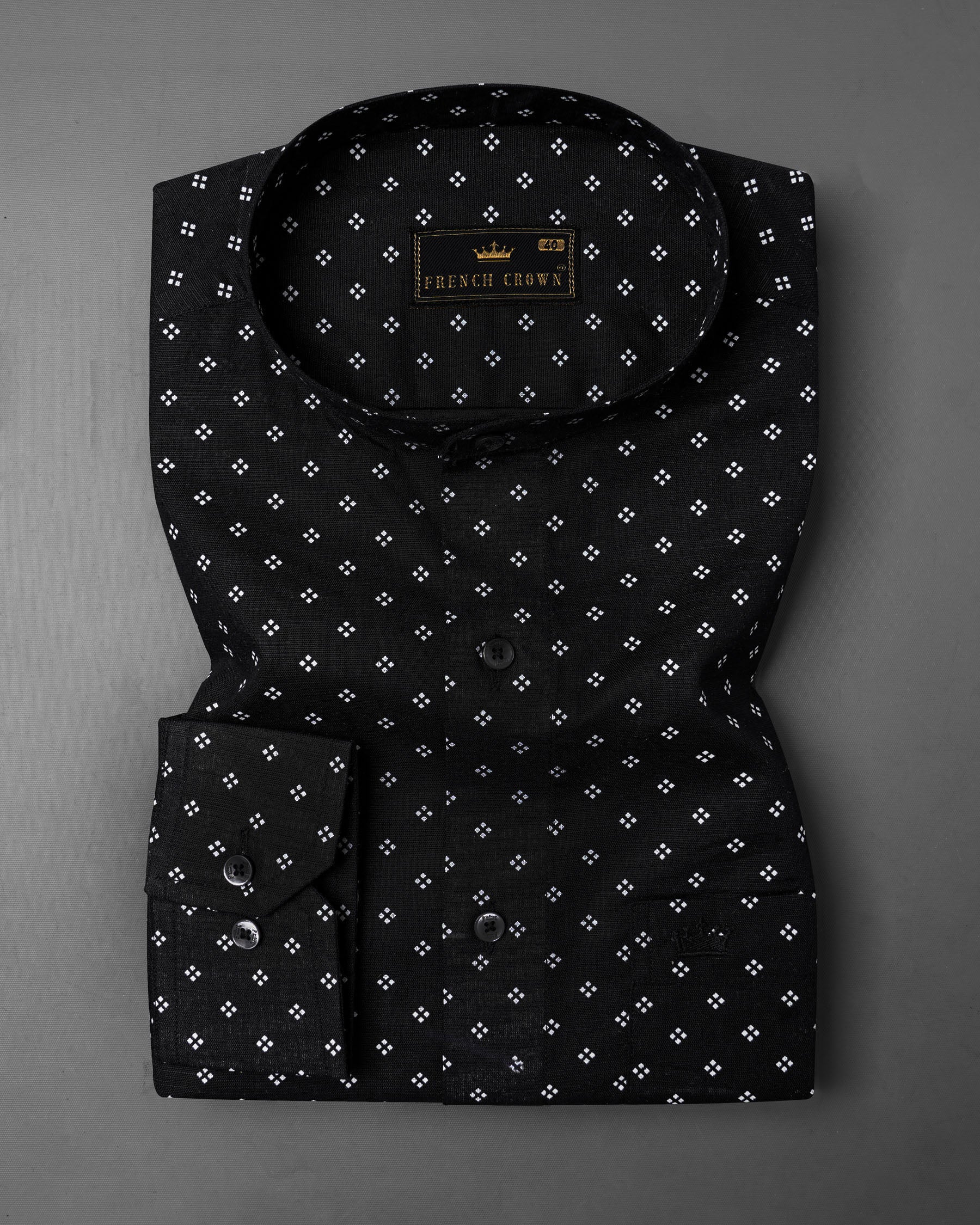 Jade Black and White Luxurious Linen Shirt 7550-M-BLK-38, 7550-M-BLK-38, 7550-M-BLK-39, 7550-M-BLK-39, 7550-M-BLK-40, 7550-M-BLK-40, 7550-M-BLK-42, 7550-M-BLK-42, 7550-M-BLK-44, 7550-M-BLK-44, 7550-M-BLK-46, 7550-M-BLK-46, 7550-M-BLK-48, 7550-M-BLK-48, 7550-M-BLK-50, 7550-M-BLK-50, 7550-M-BLK-52, 7550-M-BLK-52