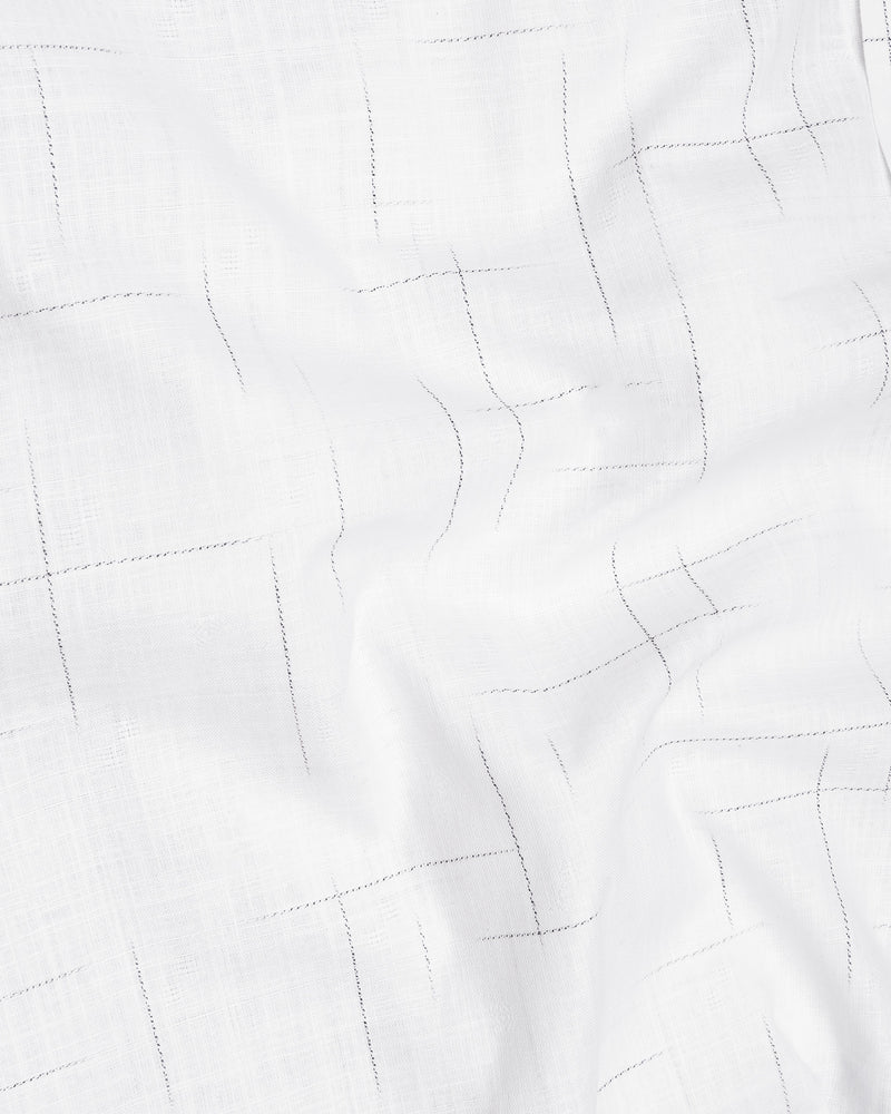 Bright white with black slub textured Luxurious Linen Shirt 7557-BD-38, 7557-BD-H-38, 7557-BD-39, 7557-BD-H-39, 7557-BD-40, 7557-BD-H-40, 7557-BD-42, 7557-BD-H-42, 7557-BD-44, 7557-BD-H-44, 7557-BD-46, 7557-BD-H-46, 7557-BD-48, 7557-BD-H-48, 7557-BD-50, 7557-BD-H-50, 7557-BD-52, 7557-BD-H-52