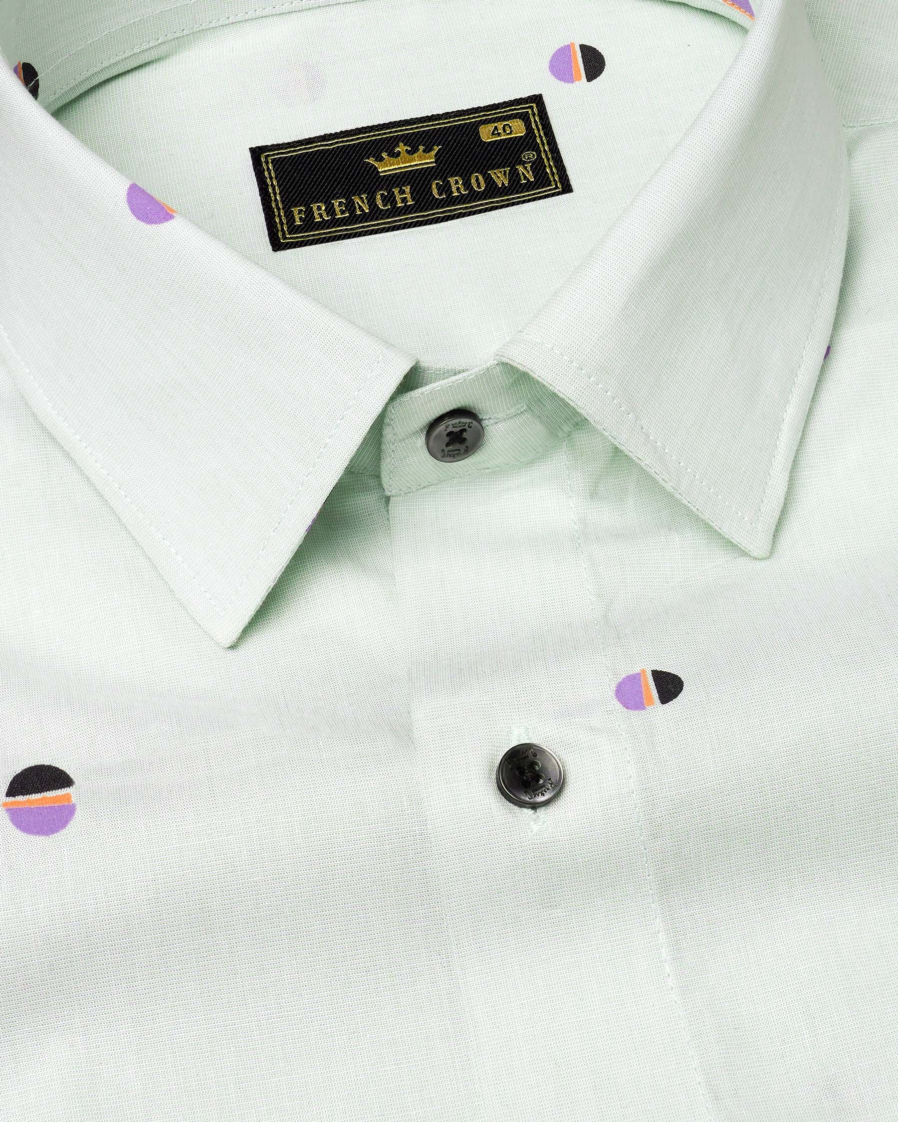 Polar Green and Amethyst Violet Circle Printed Premium Cotton Shirt 7561-BLK-38, 7561-BLK-H-38, 7561-BLK-39, 7561-BLK-H-39, 7561-BLK-40, 7561-BLK-H-40, 7561-BLK-42, 7561-BLK-H-42, 7561-BLK-44, 7561-BLK-H-44, 7561-BLK-46, 7561-BLK-H-46, 7561-BLK-48, 7561-BLK-H-48, 7561-BLK-50, 7561-BLK-H-50, 7561-BLK-52, 7561-BLK-H-52