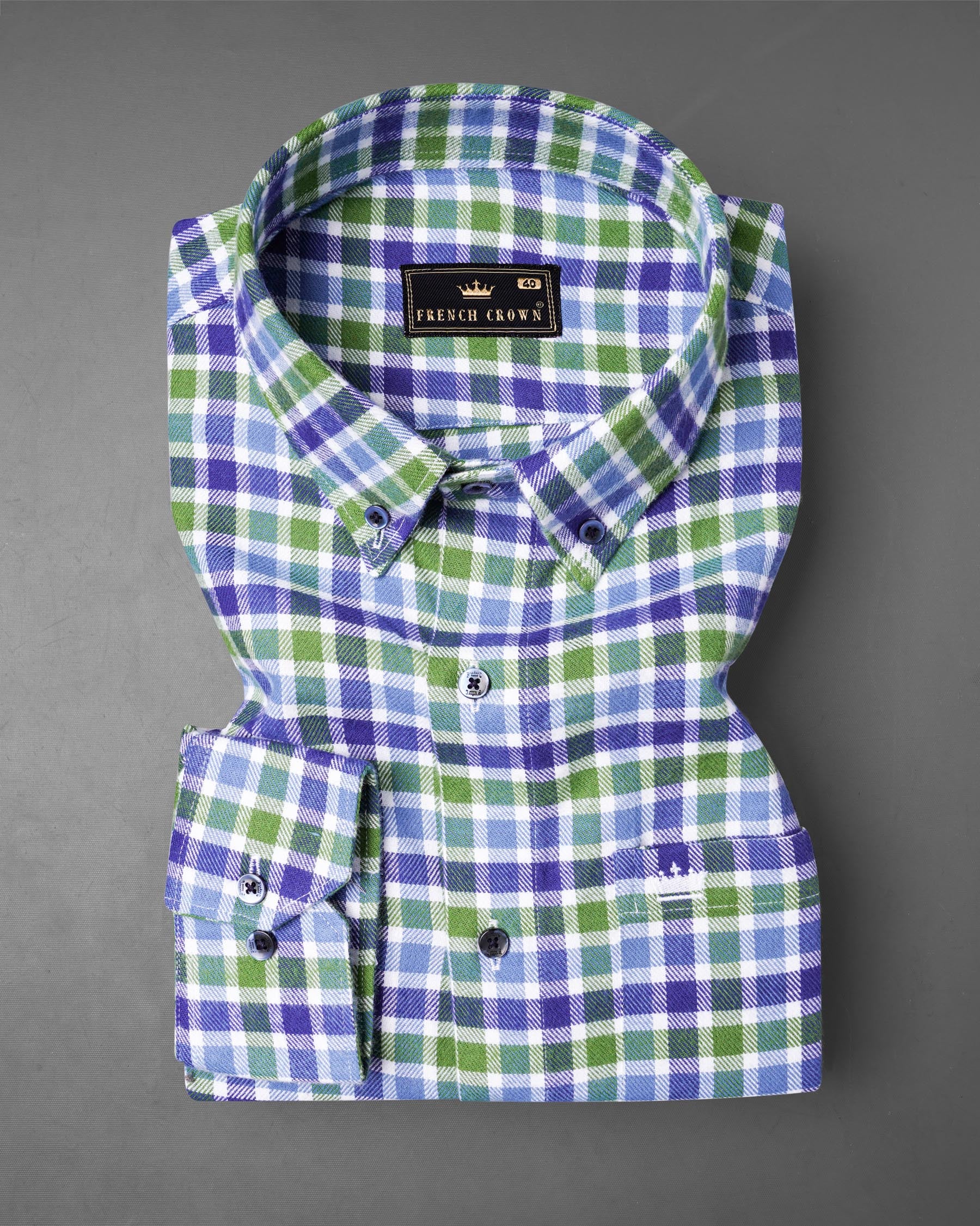 Camo Green and Gigas Blue Twill Gingham Premium Cotton Overshirt 7625-BD-BLE-38, 7625-BD-BLE-H-38, 7625-BD-BLE-39,7625-BD-BLE-H-39, 7625-BD-BLE-40, 7625-BD-BLE-H-40, 7625-BD-BLE-42, 7625-BD-BLE-H-42, 7625-BD-BLE-44, 7625-BD-BLE-H-44, 7625-BD-BLE-46, 7625-BD-BLE-H-46, 7625-BD-BLE-48, 7625-BD-BLE-H-48, 7625-BD-BLE-50, 7625-BD-BLE-H-50, 7625-BD-BLE-52, 7625-BD-BLE-H-52