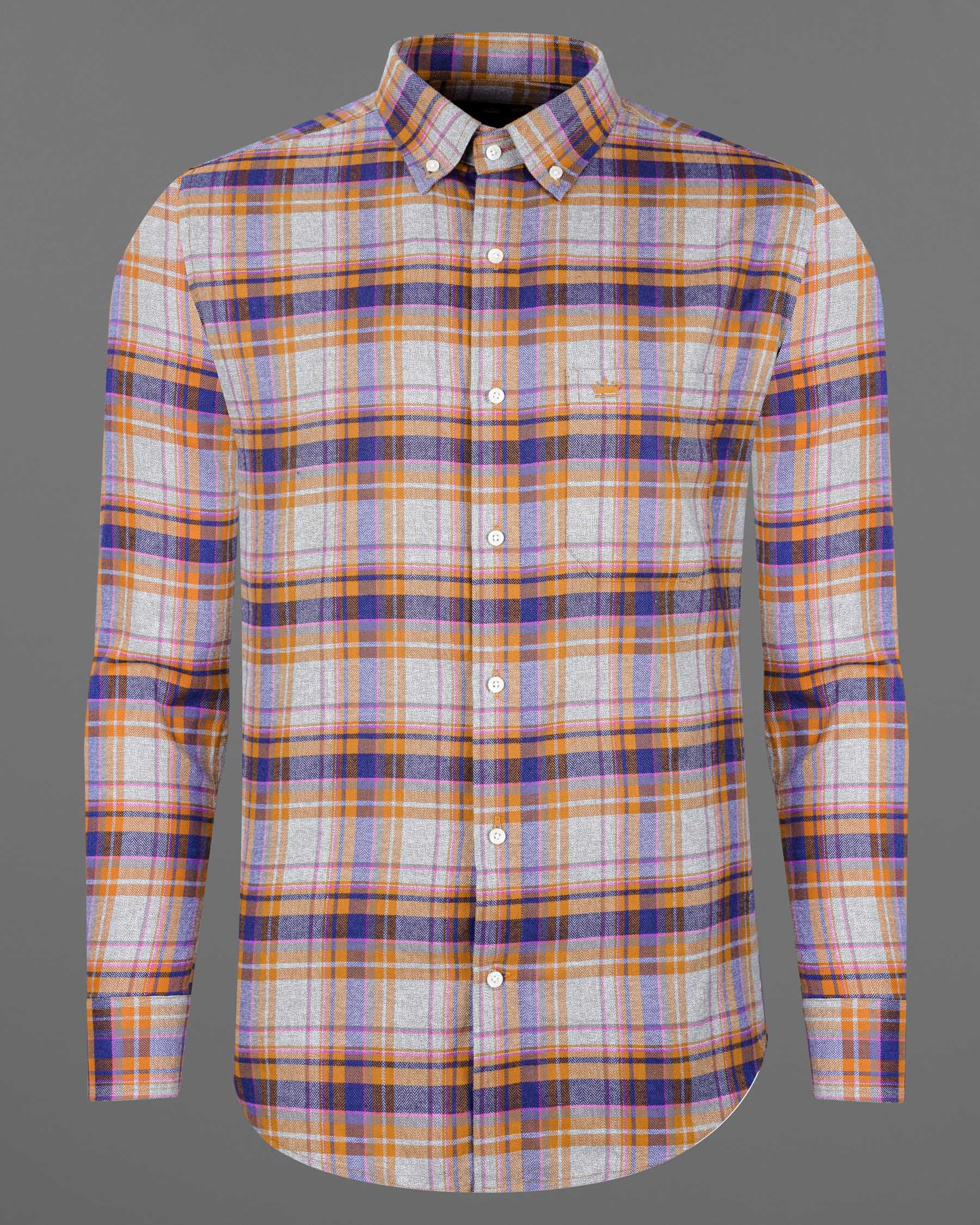 Wisteria Gray with Raw Sienna Plaid Herringbone Shirt 7636-BD-38, 7636-BD-H-38, 7636-BD-39,7636-BD-H-39, 7636-BD-40, 7636-BD-H-40, 7636-BD-42, 7636-BD-H-42, 7636-BD-44, 7636-BD-H-44, 7636-BD-46, 7636-BD-H-46, 7636-BD-48, 7636-BD-H-48, 7636-BD-50, 7636-BD-H-50, 7636-BD-52, 7636-BD-H-52