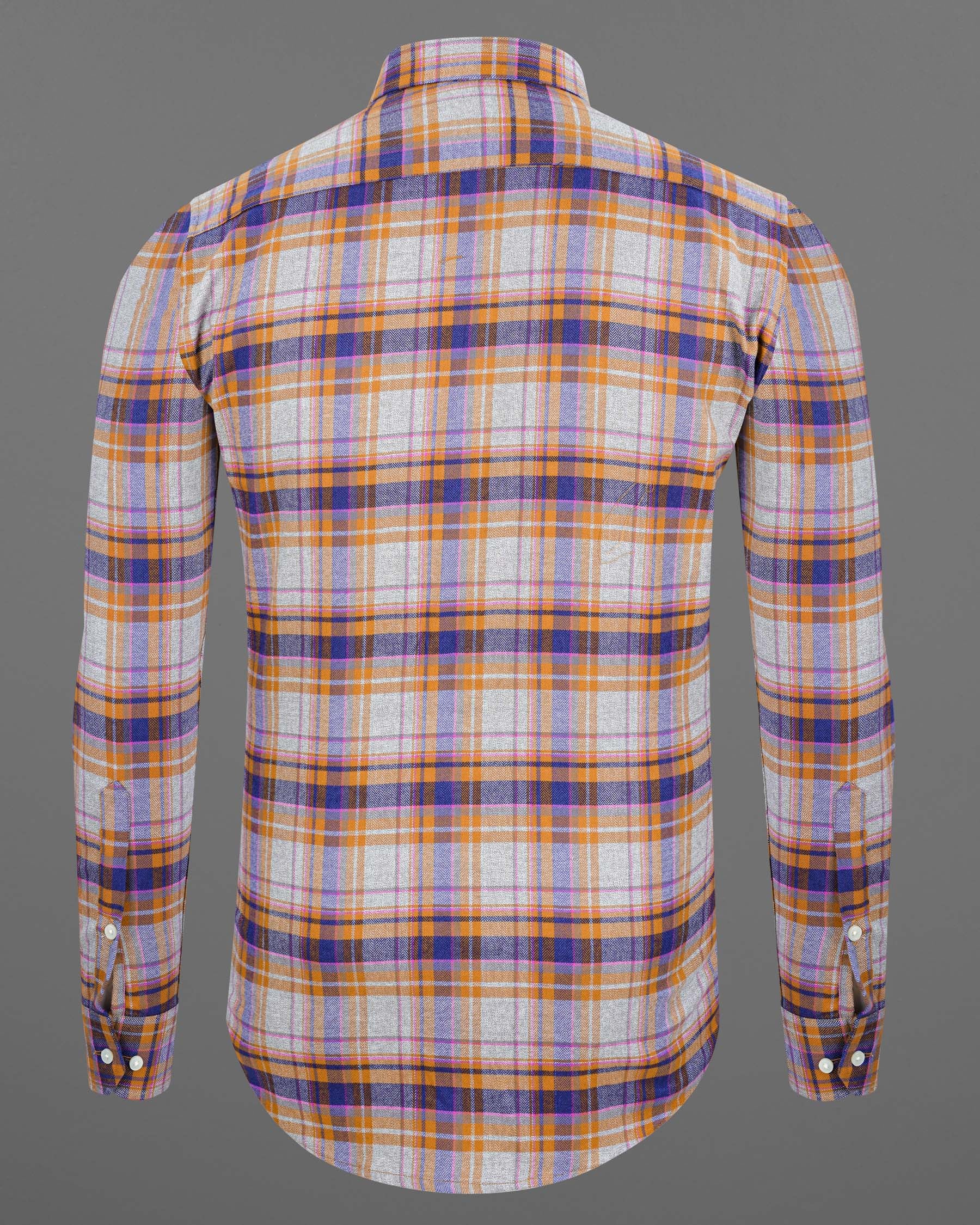 Wisteria Gray with Raw Sienna Plaid Herringbone Shirt 7636-BD-38, 7636-BD-H-38, 7636-BD-39,7636-BD-H-39, 7636-BD-40, 7636-BD-H-40, 7636-BD-42, 7636-BD-H-42, 7636-BD-44, 7636-BD-H-44, 7636-BD-46, 7636-BD-H-46, 7636-BD-48, 7636-BD-H-48, 7636-BD-50, 7636-BD-H-50, 7636-BD-52, 7636-BD-H-52