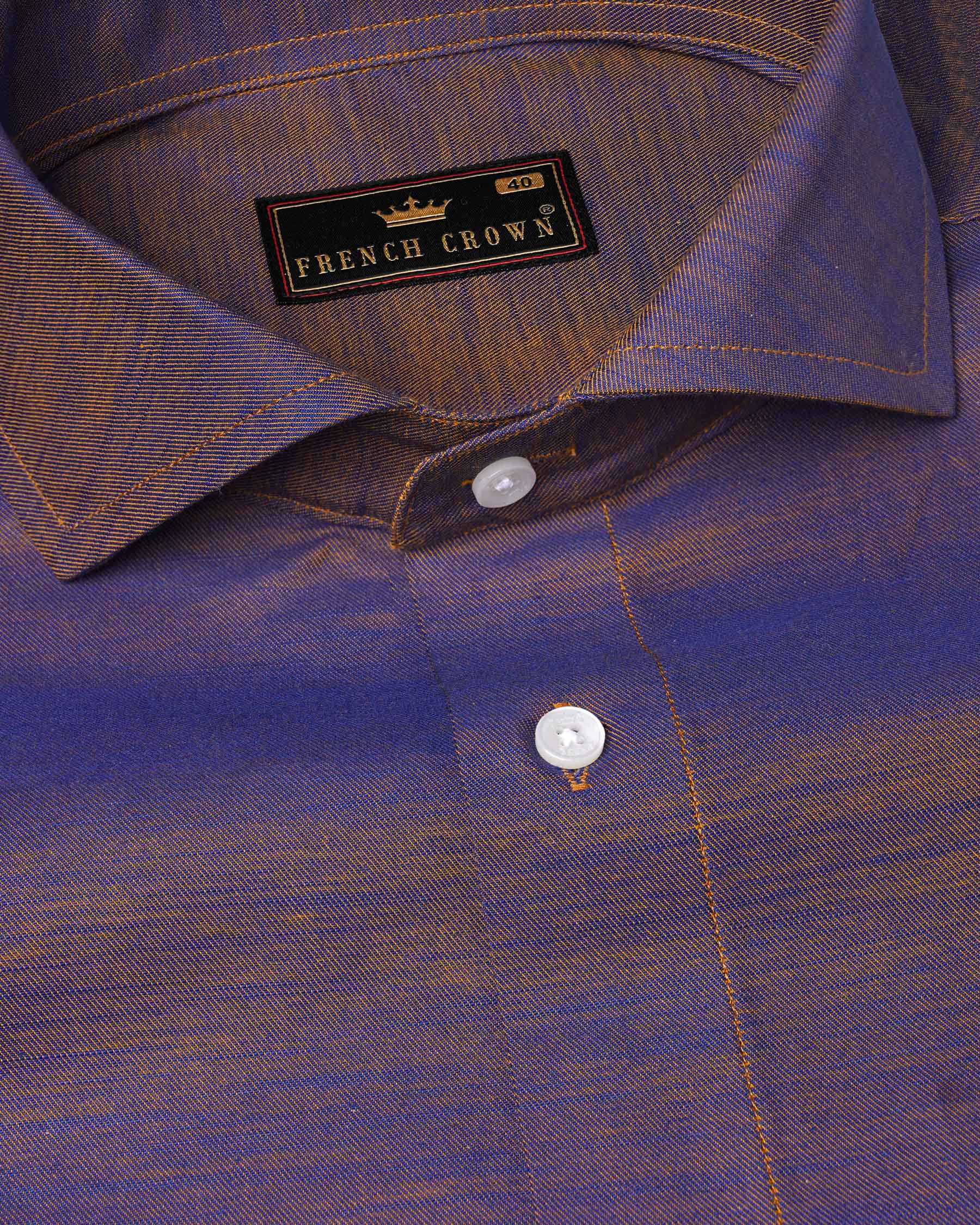 Martinique Blue with Ironstone Brown Two Tone Chambray Chambray Shirt 7647-CA-38, 7647-CA-H-38, 7647-CA-39,7647-CA-H-39, 7647-CA-40, 7647-CA-H-40, 7647-CA-42, 7647-CA-H-42, 7647-CA-44, 7647-CA-H-44, 7647-CA-46, 7647-CA-H-46, 7647-CA-48, 7647-CA-H-48, 7647-CA-50, 7647-CA-H-50, 7647-CA-52, 7647-CA-H-52
