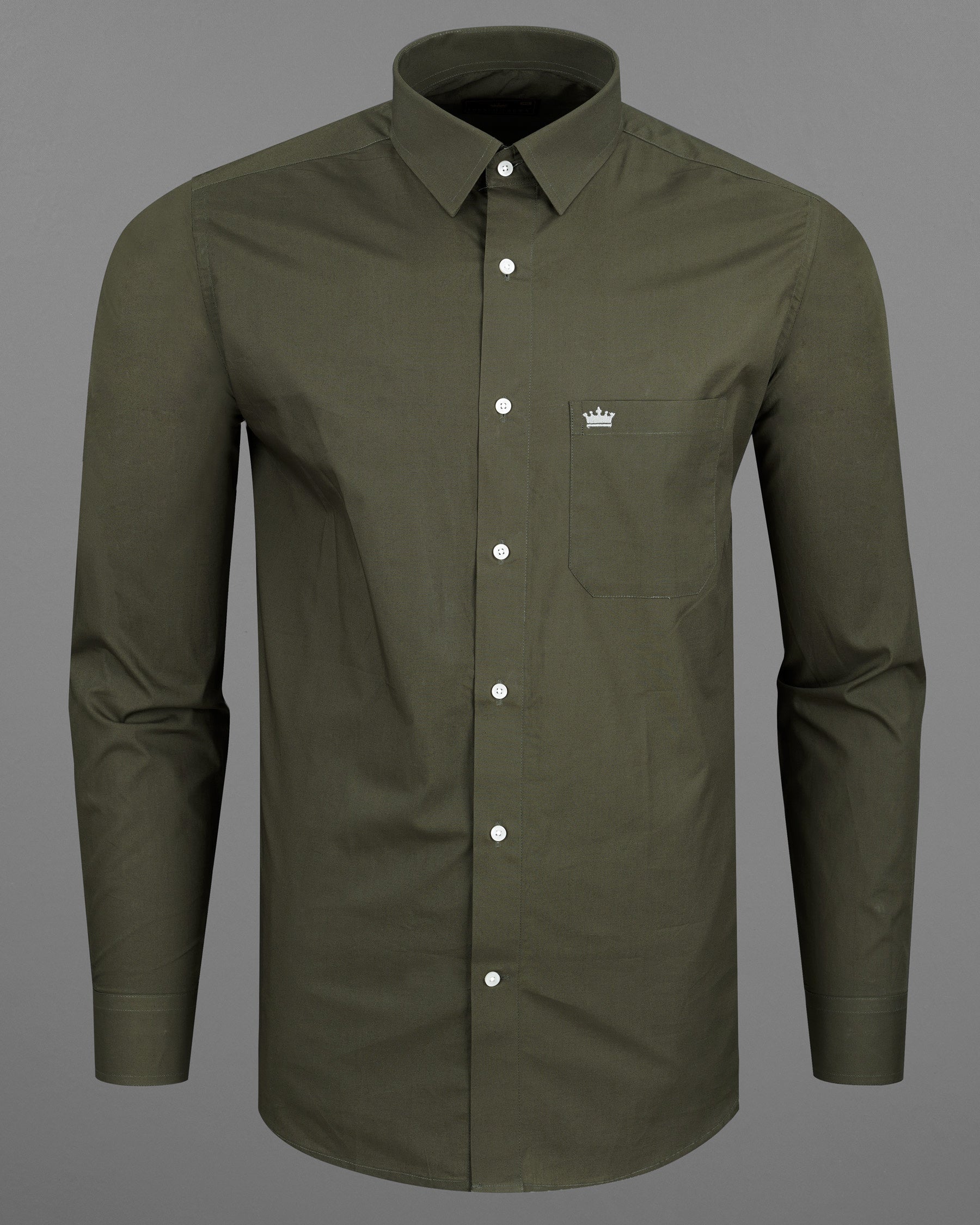 Taupe Green Premium Cotton Shirt 7654-38, 7654-H-38, 7654-39,7654-H-39, 7654-40, 7654-H-40, 7654-42, 7654-H-42, 7654-44, 7654-H-44, 7654-46, 7654-H-46, 7654-48, 7654-H-48, 7654-50, 7654-H-50, 7654-52, 7654-H-52