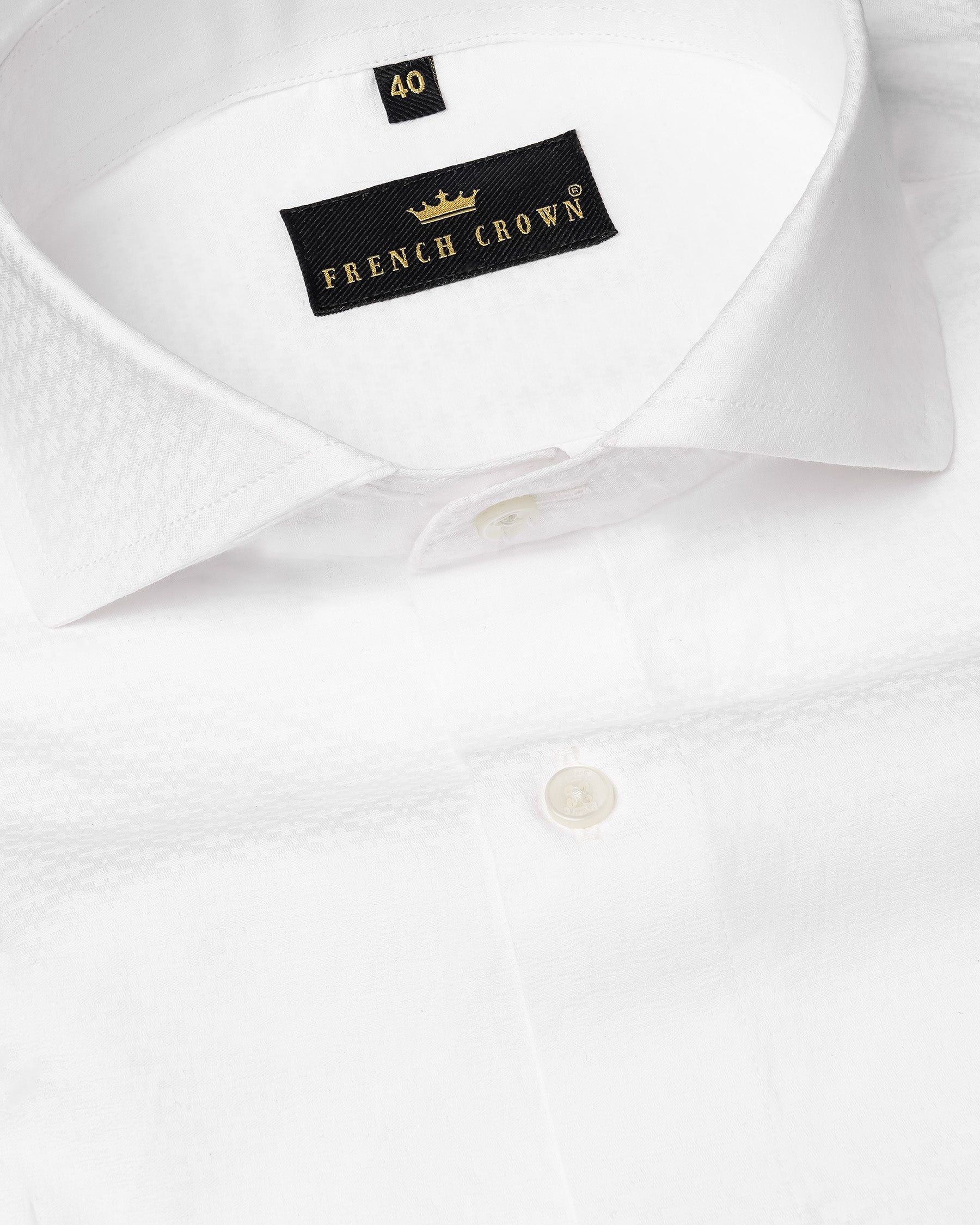 Bright White Dobby Textured Premium Giza Cotton Shirt 7655-CA-38, 7655-CA-H-38, 7655-CA-39,7655-CA-H-39, 7655-CA-40, 7655-CA-H-40, 7655-CA-42, 7655-CA-H-42, 7655-CA-44, 7655-CA-H-44, 7655-CA-46, 7655-CA-H-46, 7655-CA-48, 7655-CA-H-48, 7655-CA-50, 7655-CA-H-50, 7655-CA-52, 7655-CA-H-52